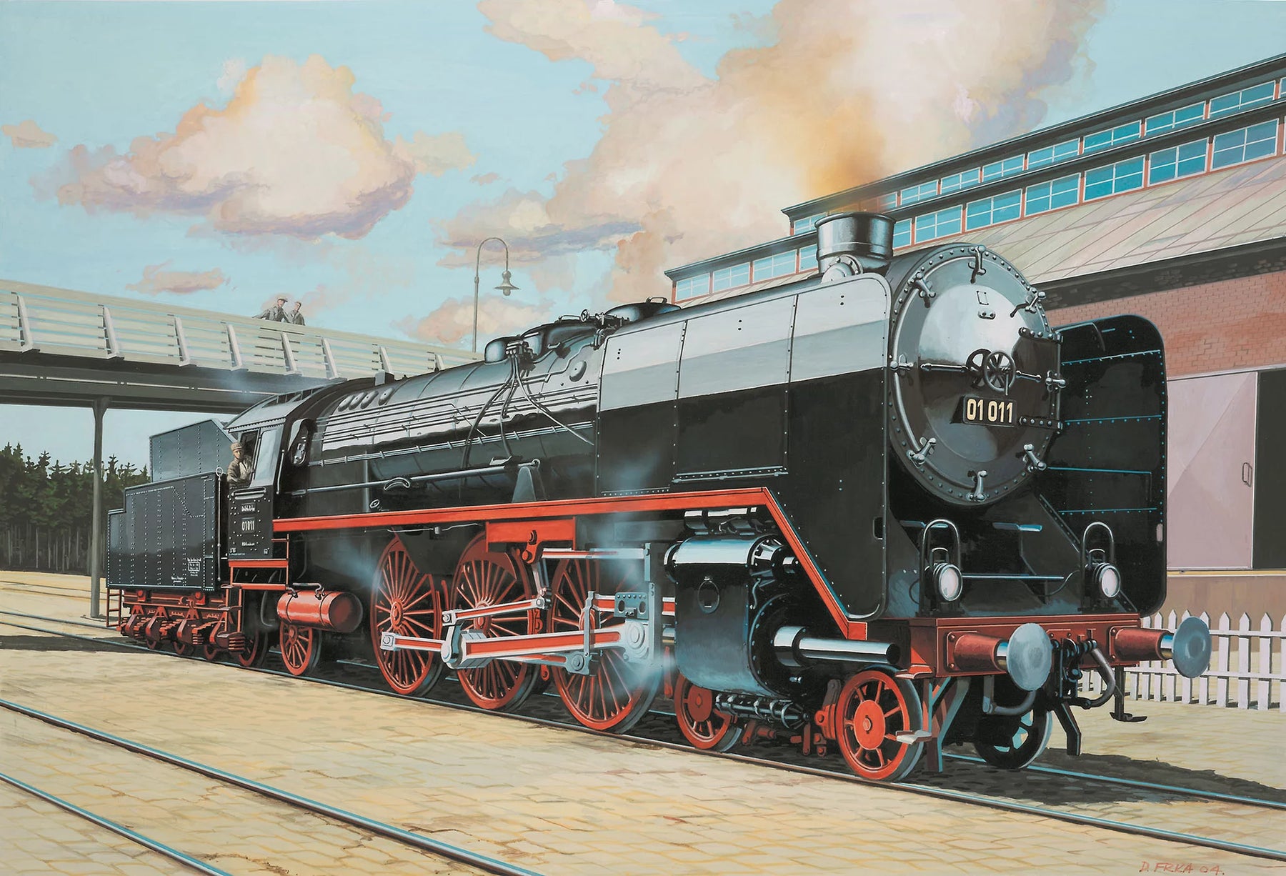 Modellkészlet gyorsvonat mozdony BR01-Tender 2'2'T32
