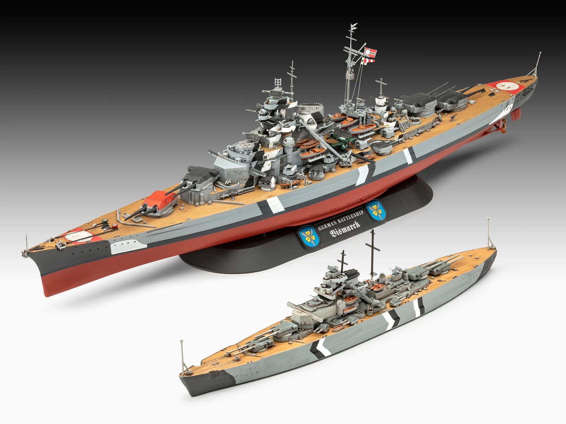 Geschenkset De legendarische Bismarck (1:700-1:1200)