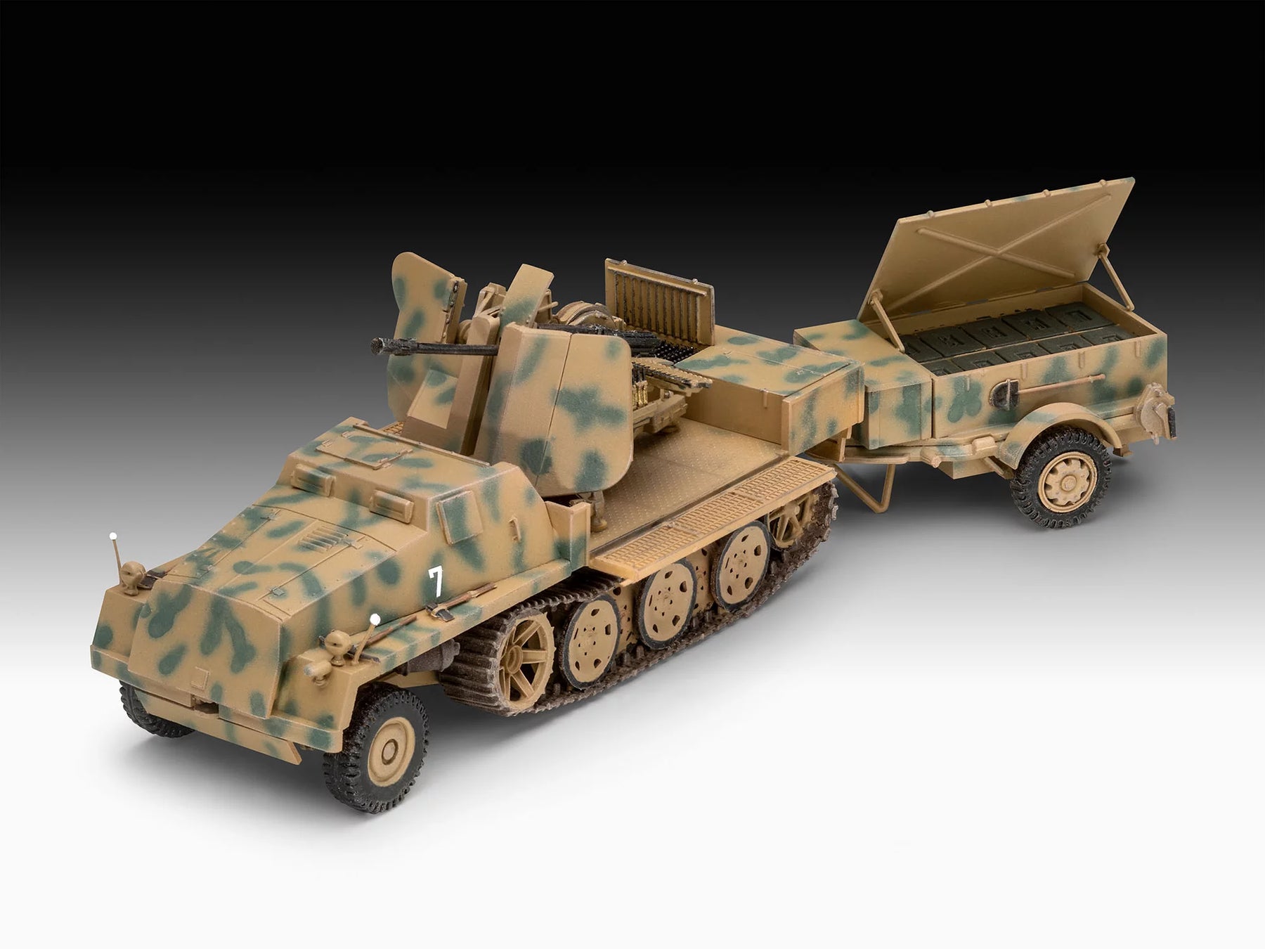 Model Set sWS with Flak43 and Sd.Ah58 Ammo Trailer