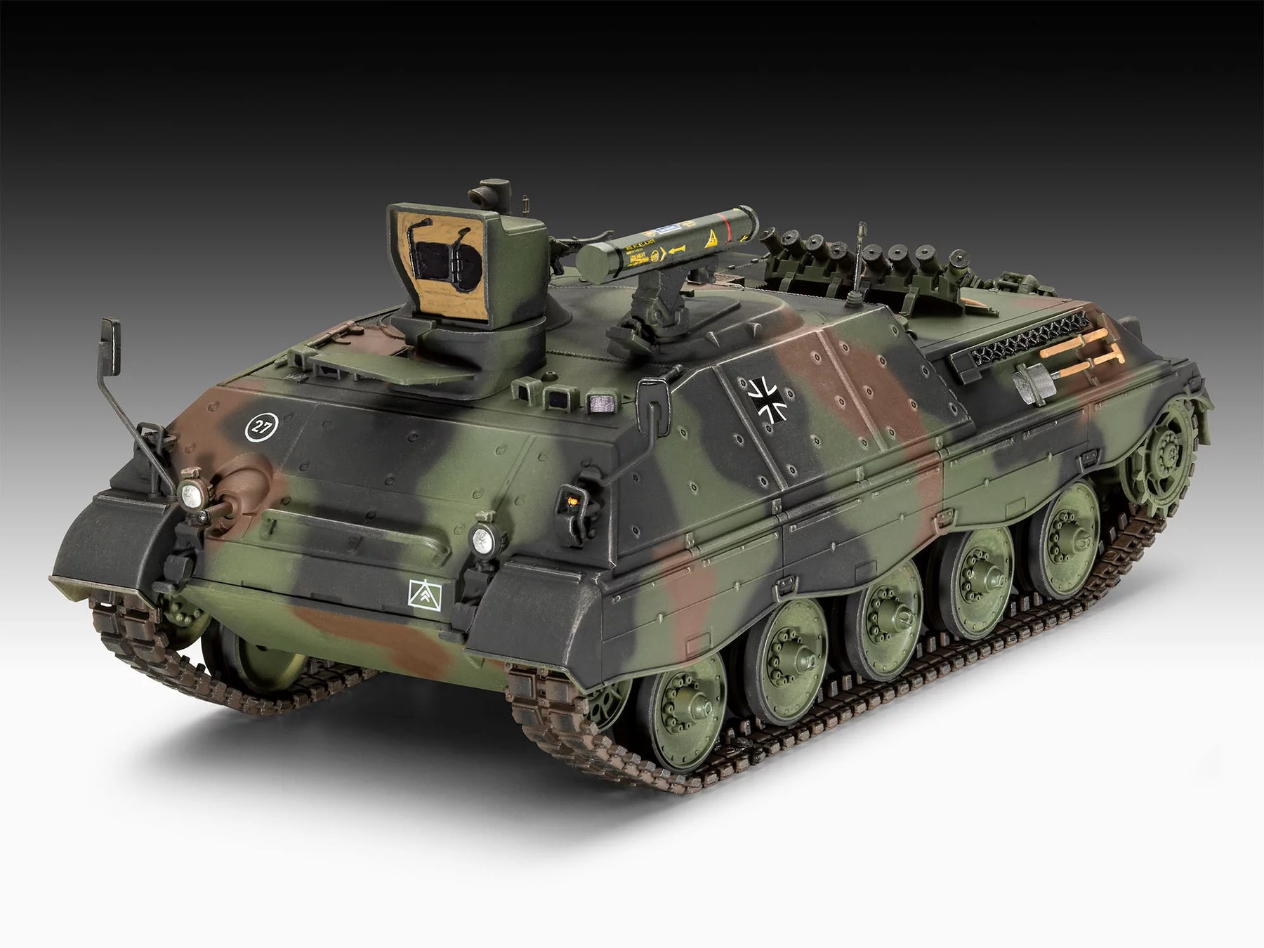 Maqueta de destructor de cohetes Jaguar 1