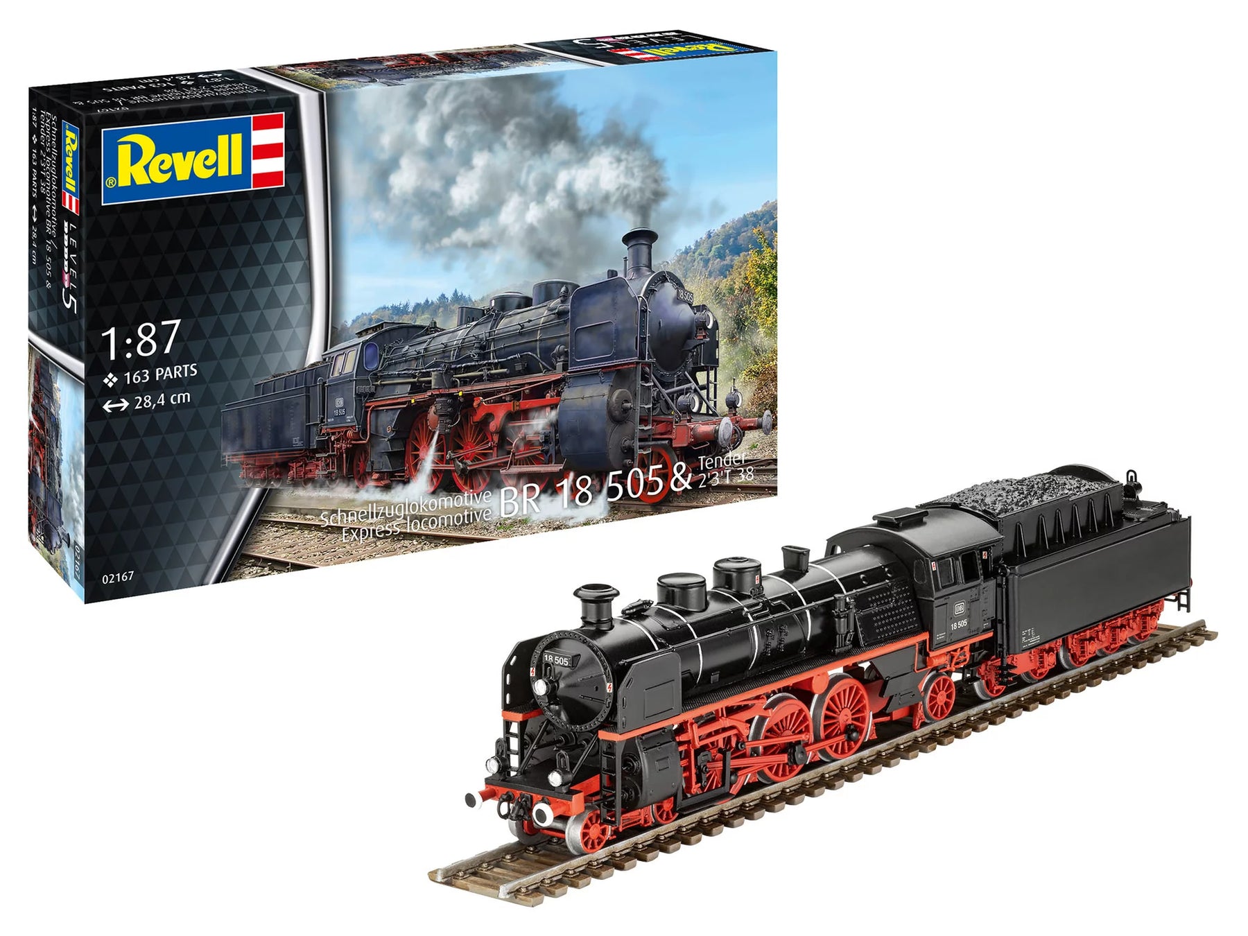 Schnellzuglokomotive BR 18 505 mit Tender 2'3' T38