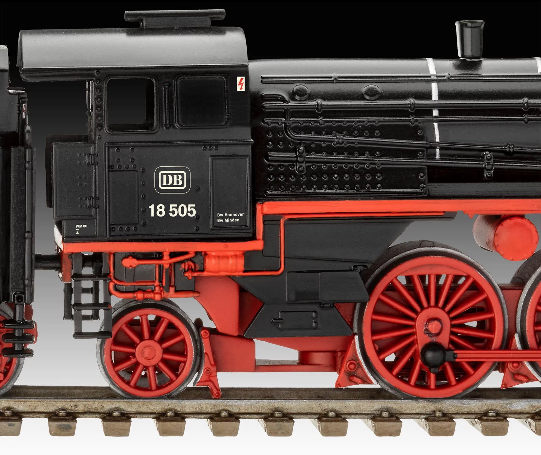 Sneltreinlocomotief BR 18 505 met tender 2'3' T38