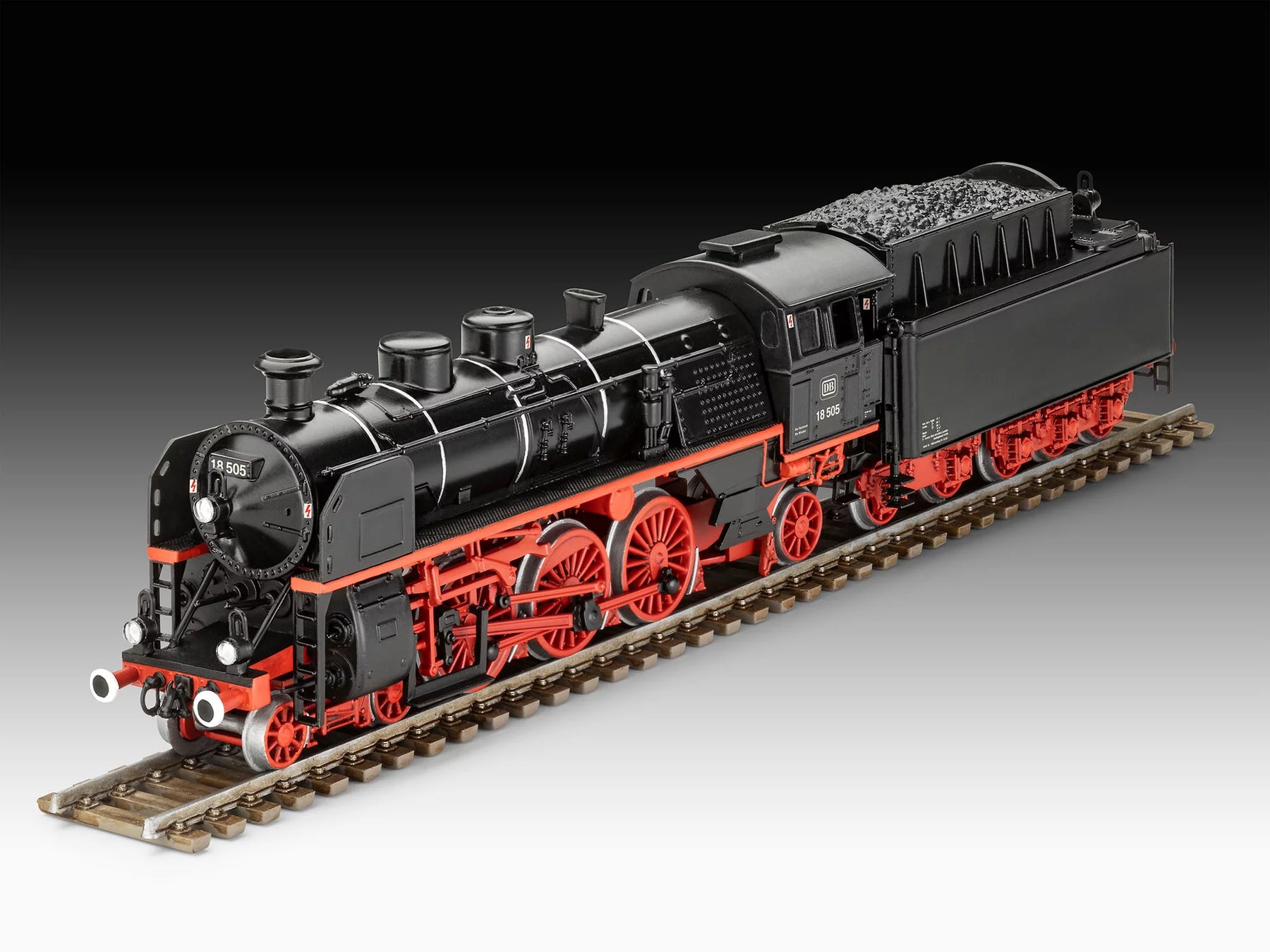Sneltreinlocomotief BR 18 505 met tender 2'3' T38