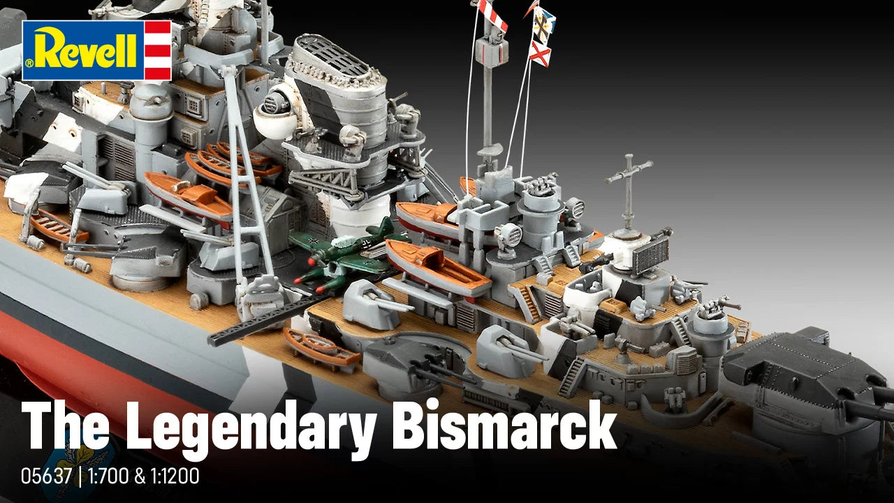 Geschenkset De legendarische Bismarck (1:700-1:1200)