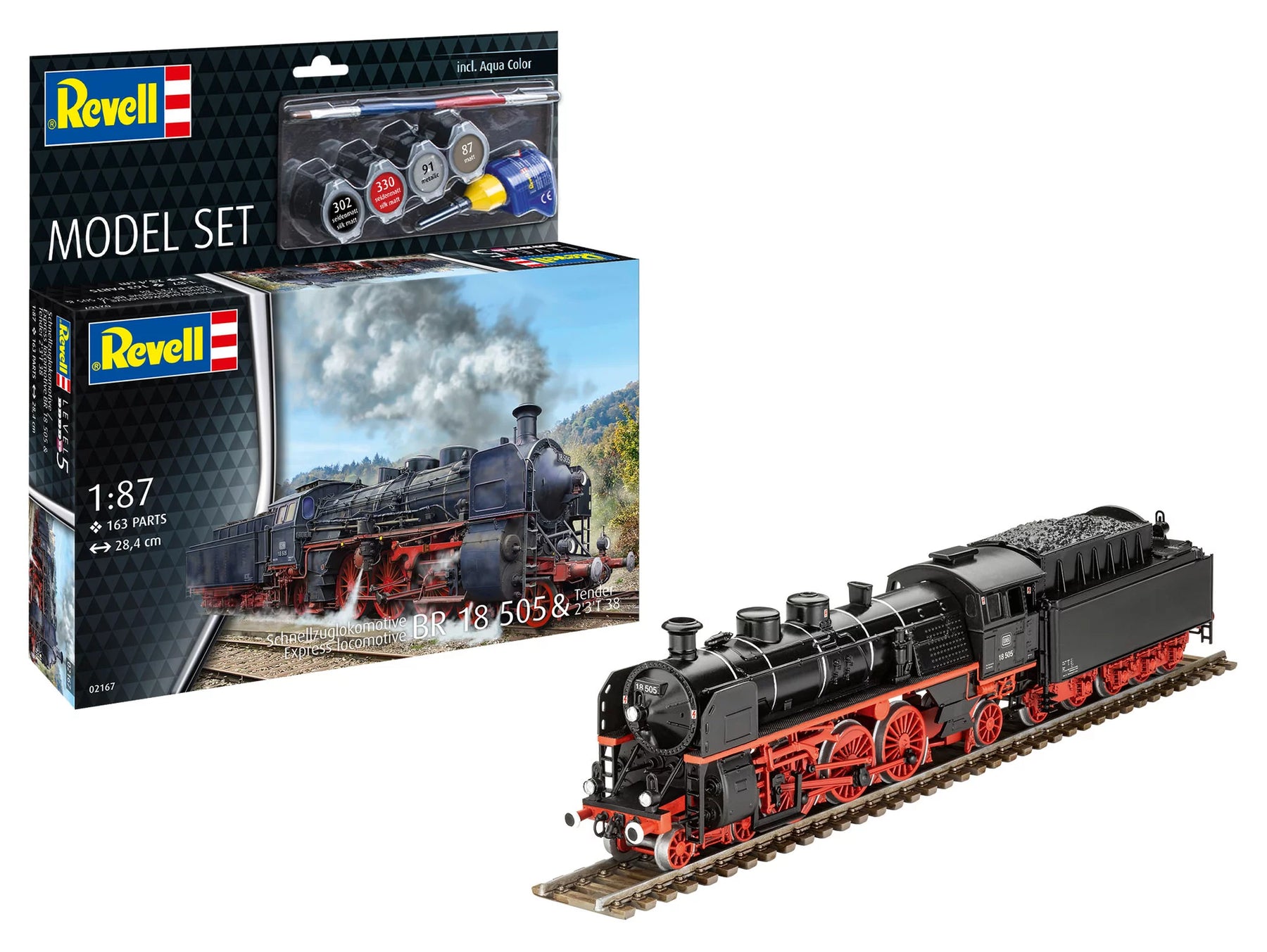 Model Set Schnellzuglokomotive BR18505 mit Tender