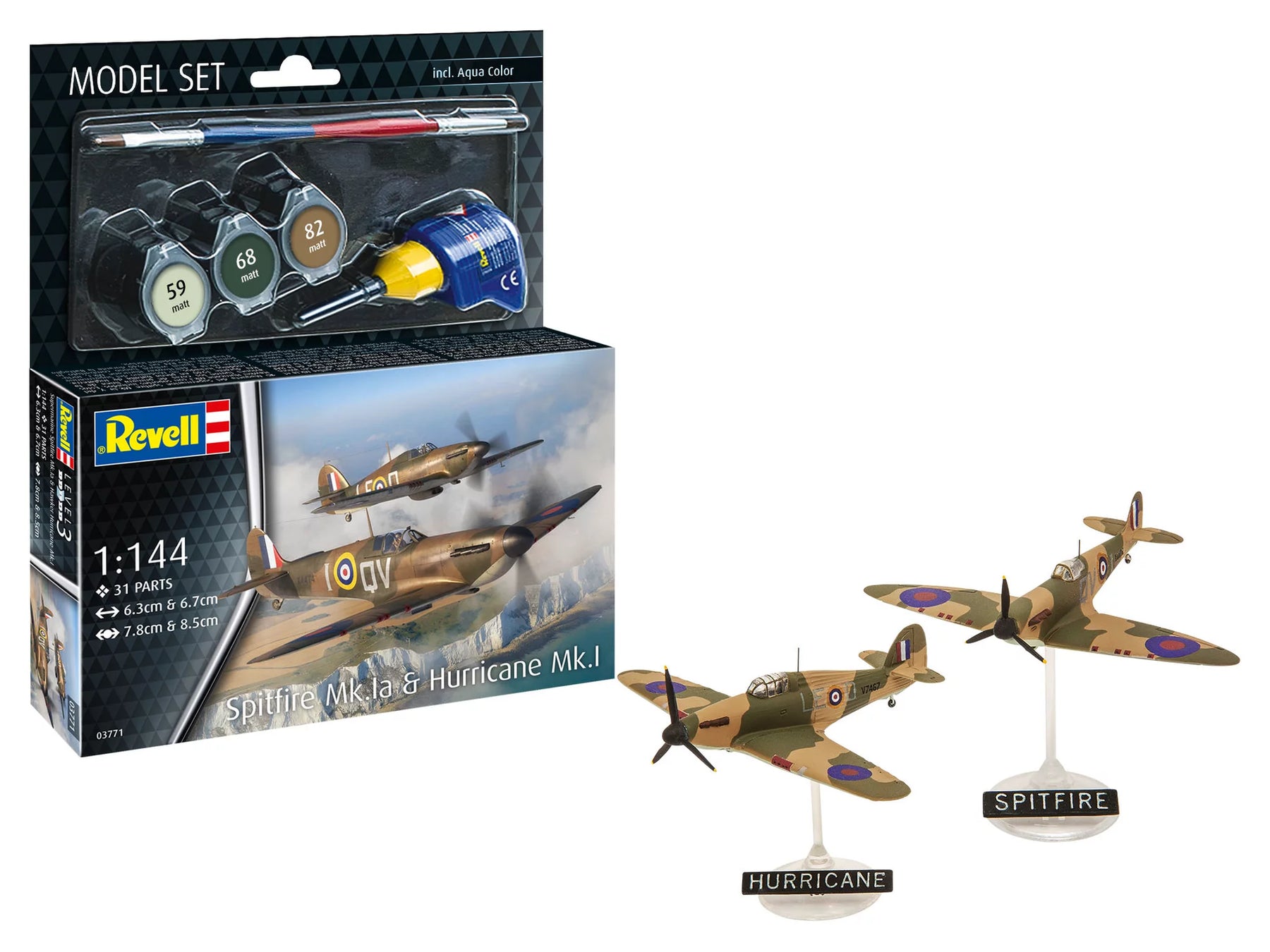 Model Set Spitfire Mk.Ia - Hurricane Mk.I