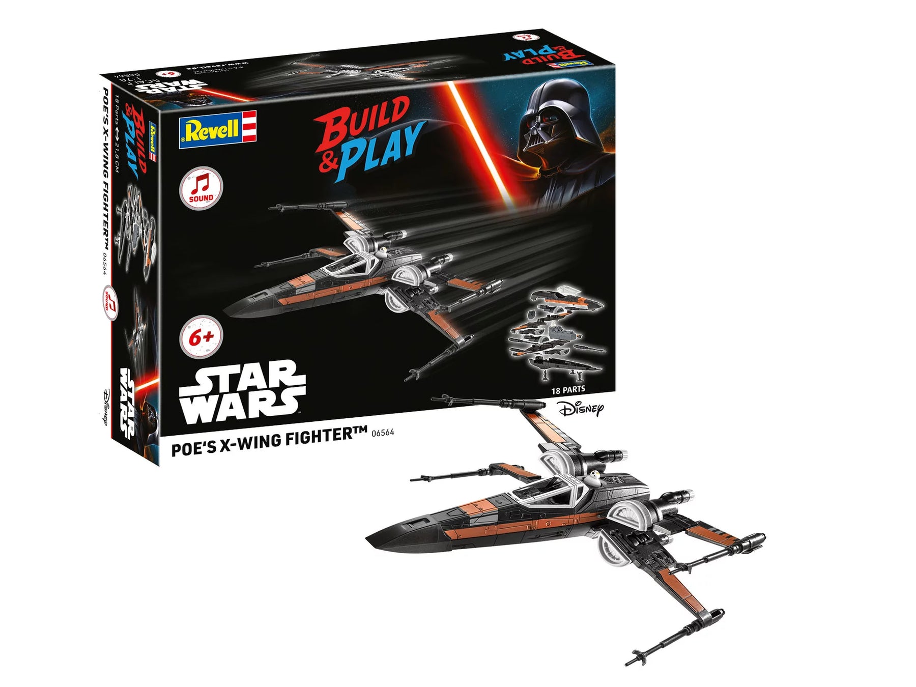 Poe's X-Wing Fighter (w-Sound): Build - Play