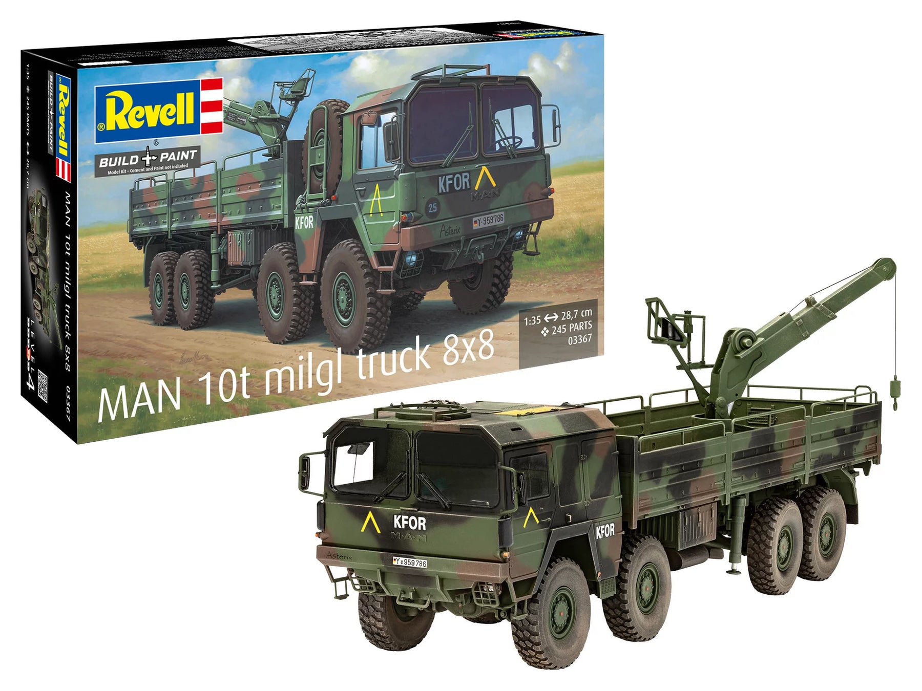 MAN 10t milgl-vrachtwagen 8x8
