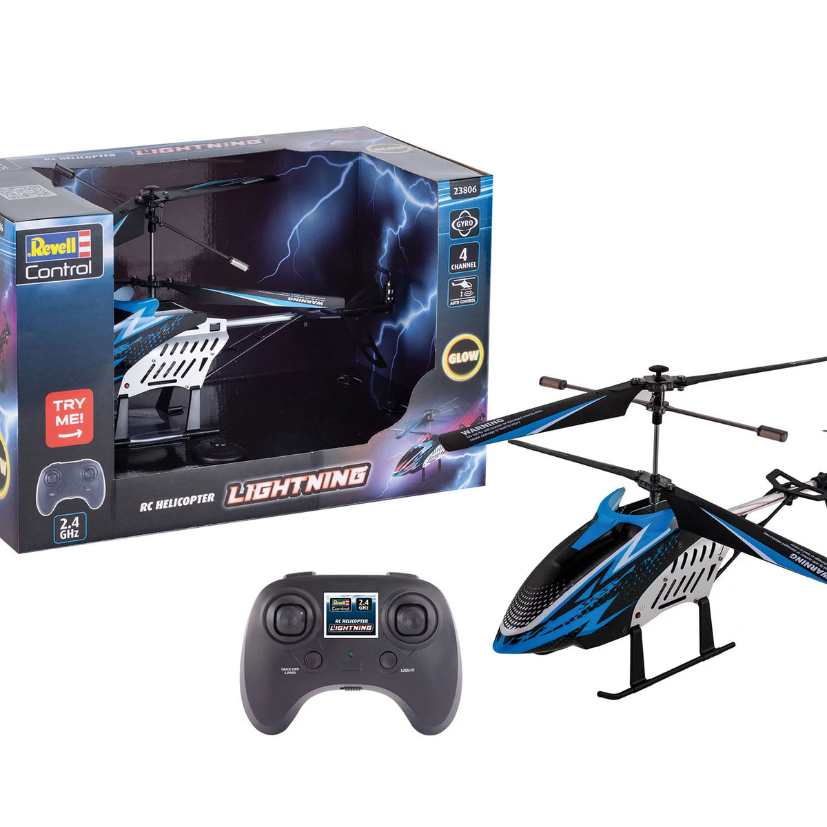 Revell Control Hélicoptère RC Red Kite – 25 Cm, 2,4 GHz, Contrôle De Mouvement, Mode Hover, Débutant – Dès 8 Ans