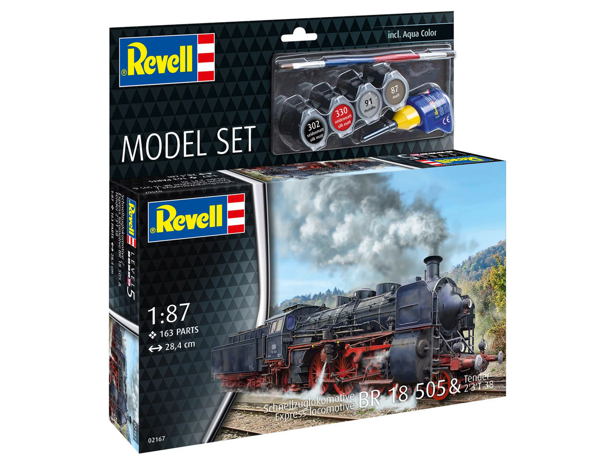 Modelset sneltreinlocomotief BR18505 met tender