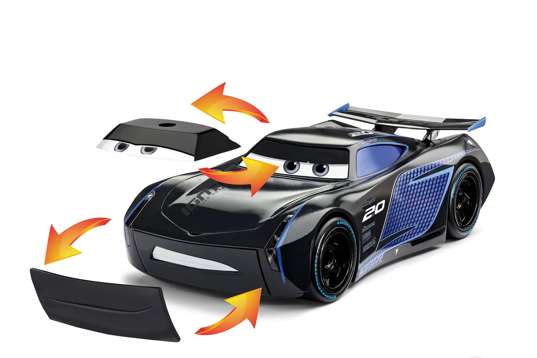 Jackson Storm Disney Cars auto met licht en geluid