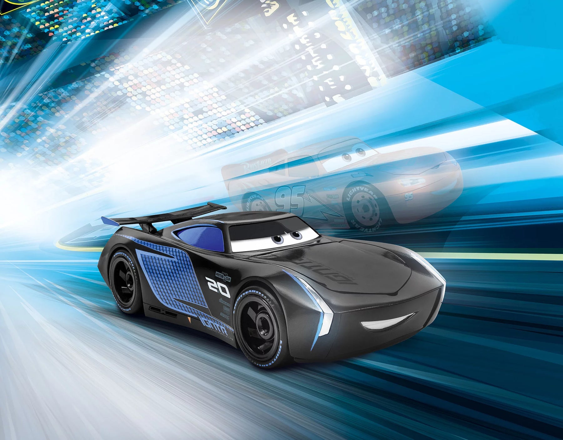 Jackson Storm Disney Cars auto met licht en geluid