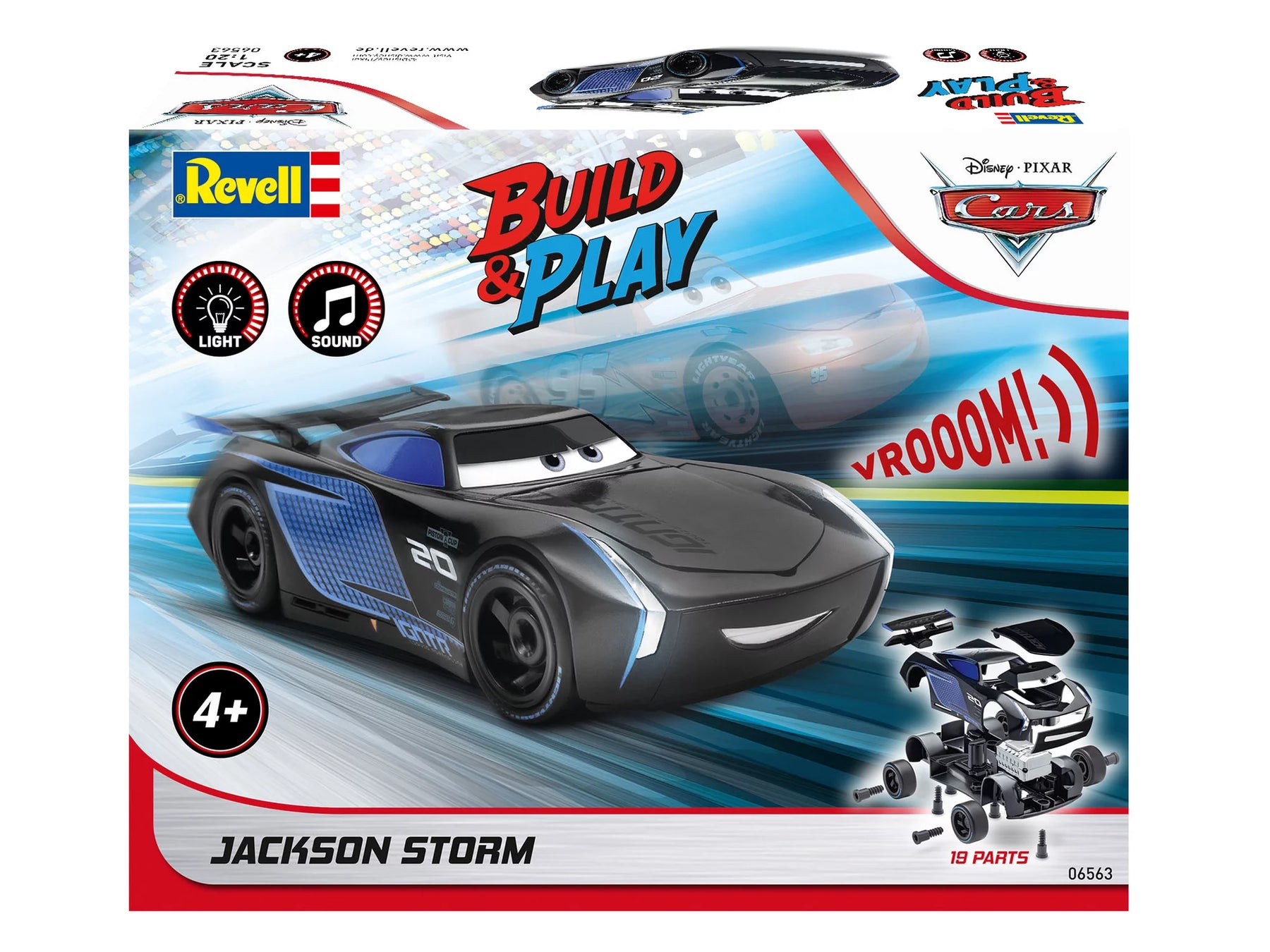Jackson Storm Disney Cars auto met licht en geluid