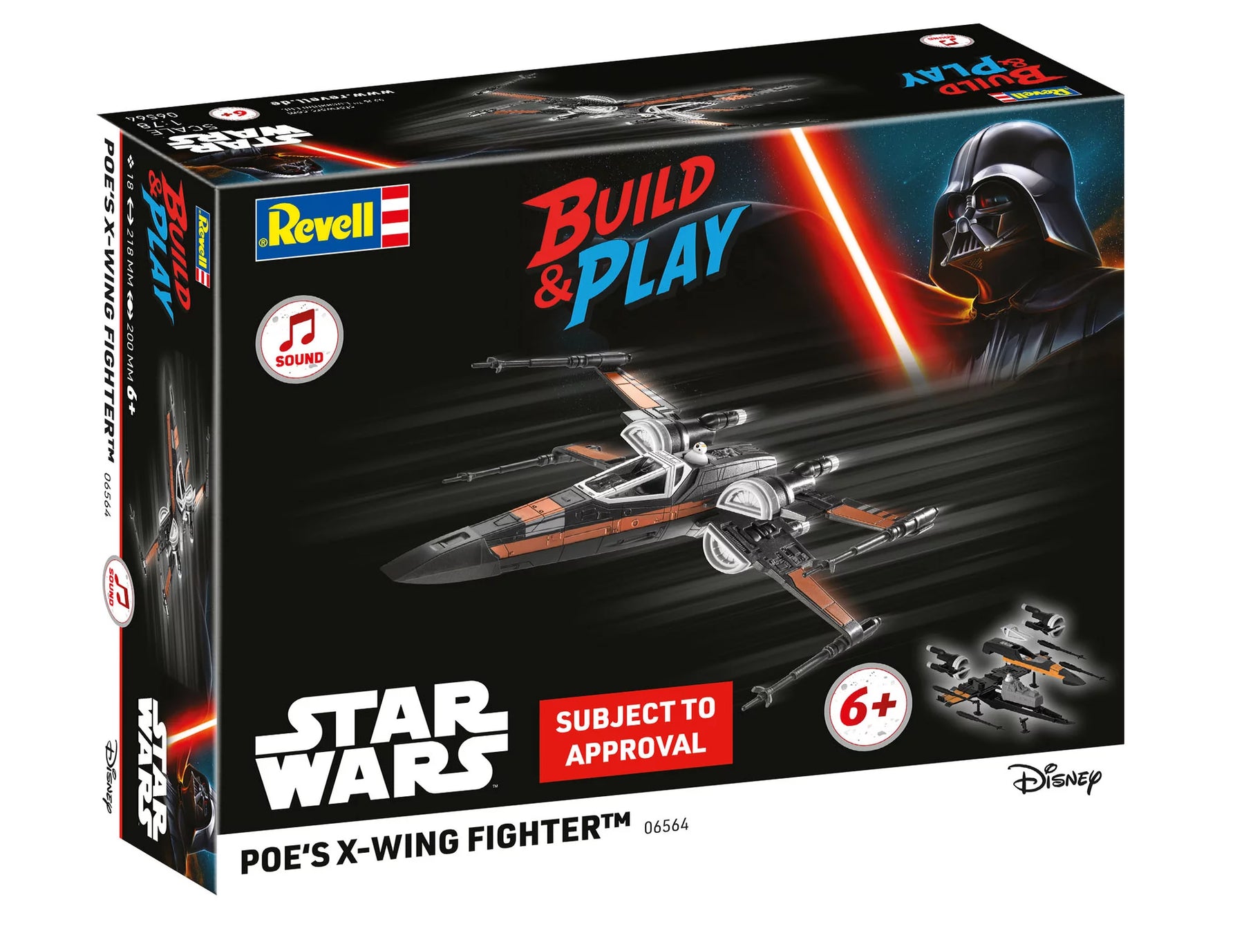 Poe's X-Wing Fighter (w-Sound): Sestavte - Hrajte