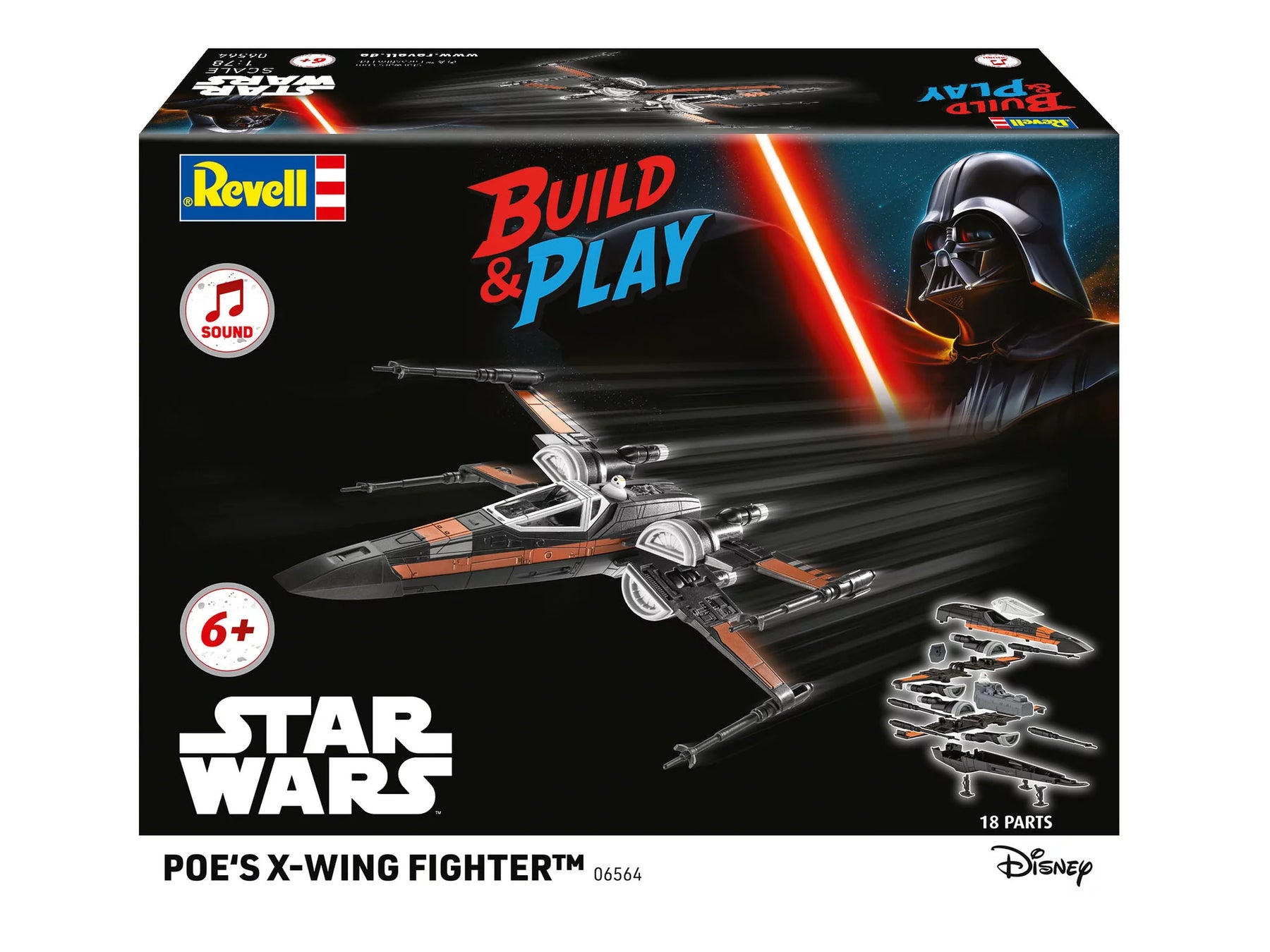 Poe's X-Wing Fighter (w-Sound): Sestavte - Hrajte