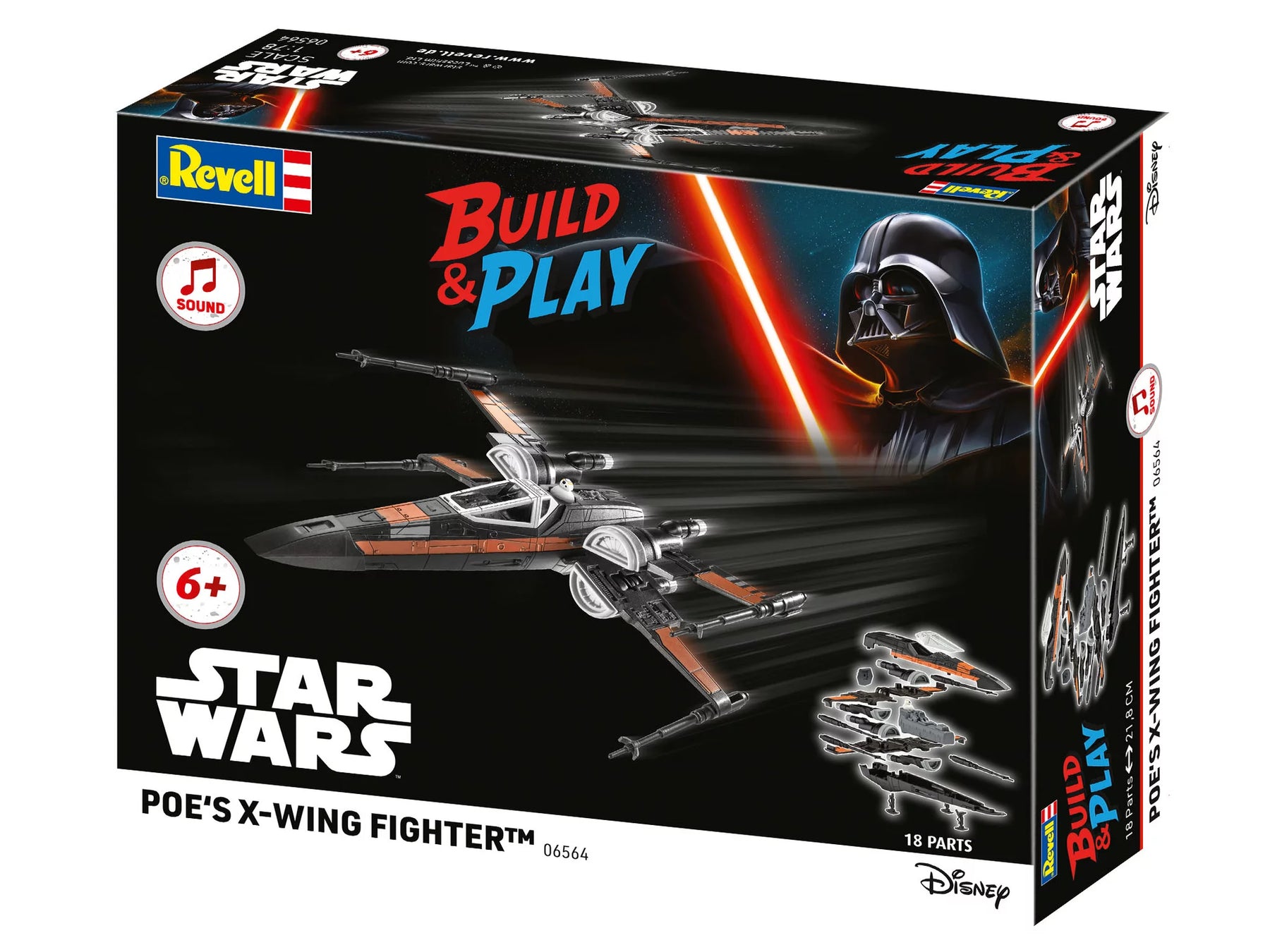 Poe's X-Wing Fighter (w-Sound): Sestavte - Hrajte