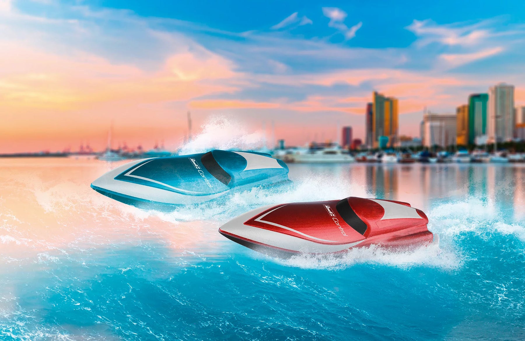 Mini RC boat "blue"