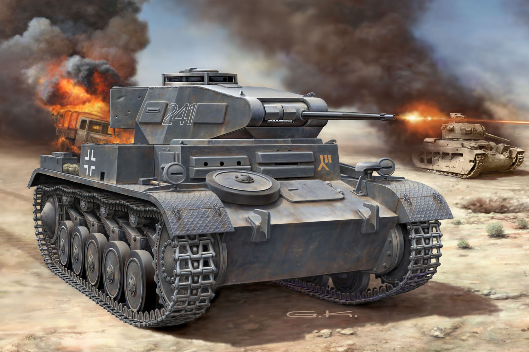 Conjunto de modelos PzKpfw II Ausf. f
