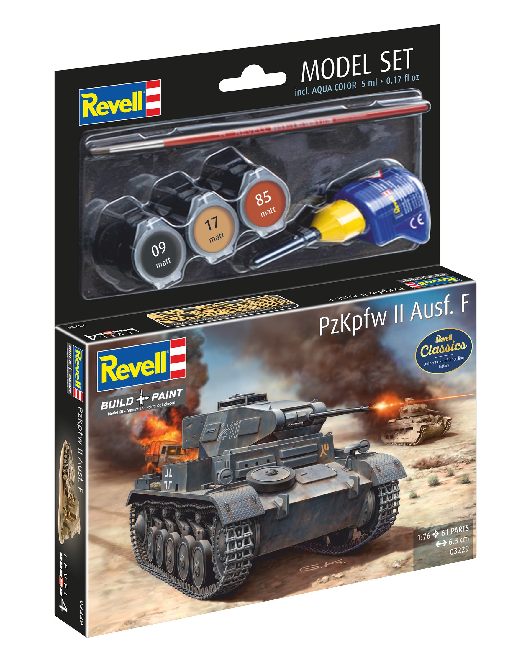 Conjunto de modelos PzKpfw II Ausf. f