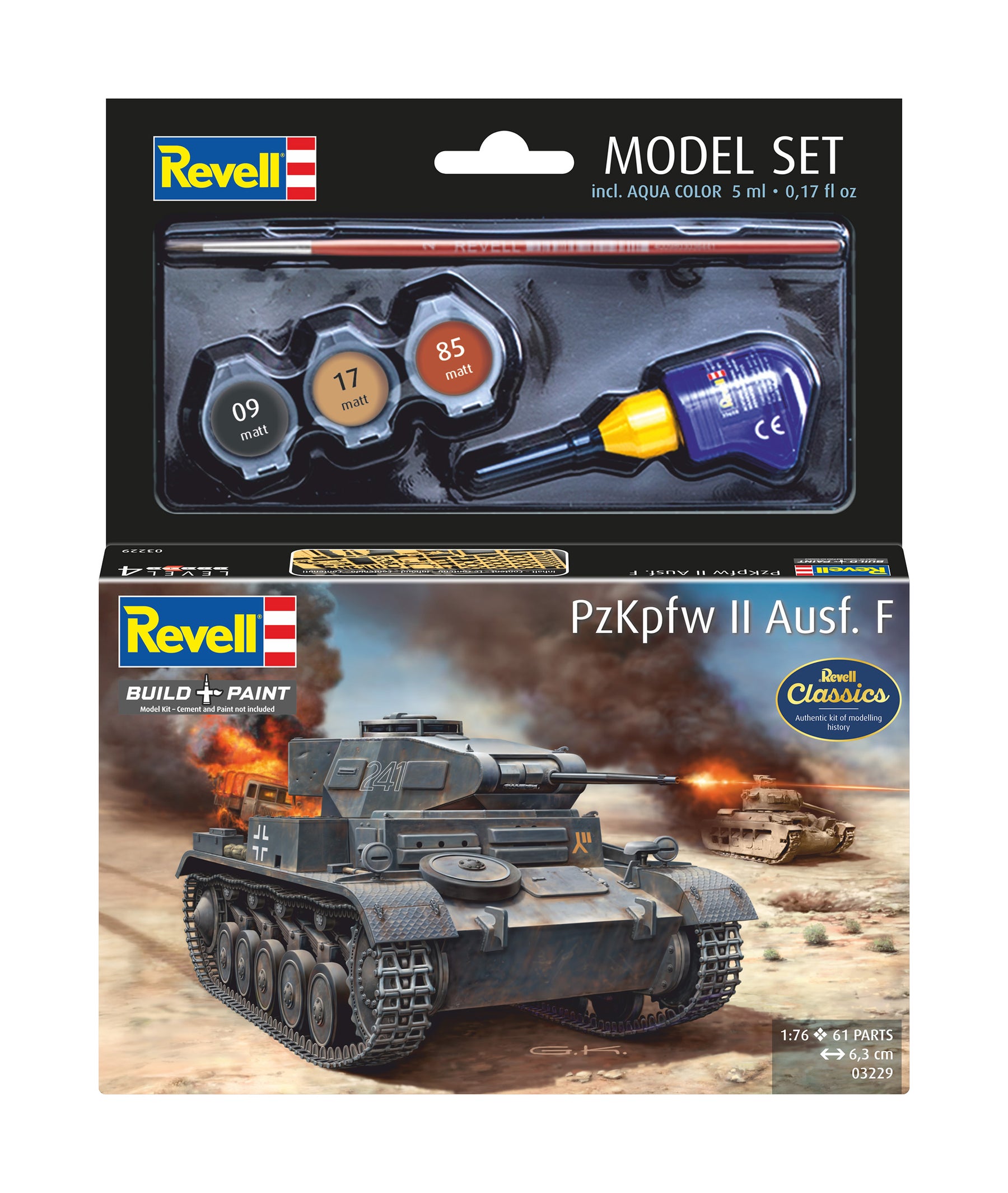 Conjunto de modelos PzKpfw II Ausf. f