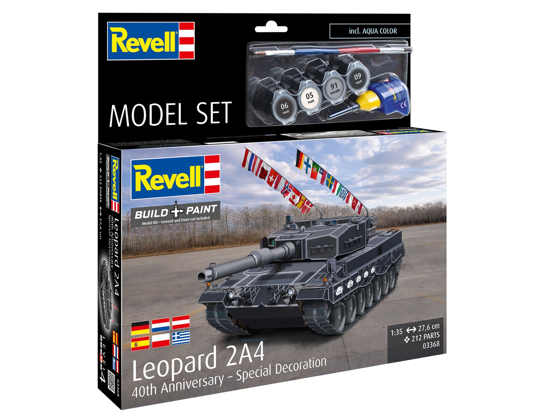 Zestaw modeli Leopard 2A4 - Specjalna dekoracja na 40-lecie