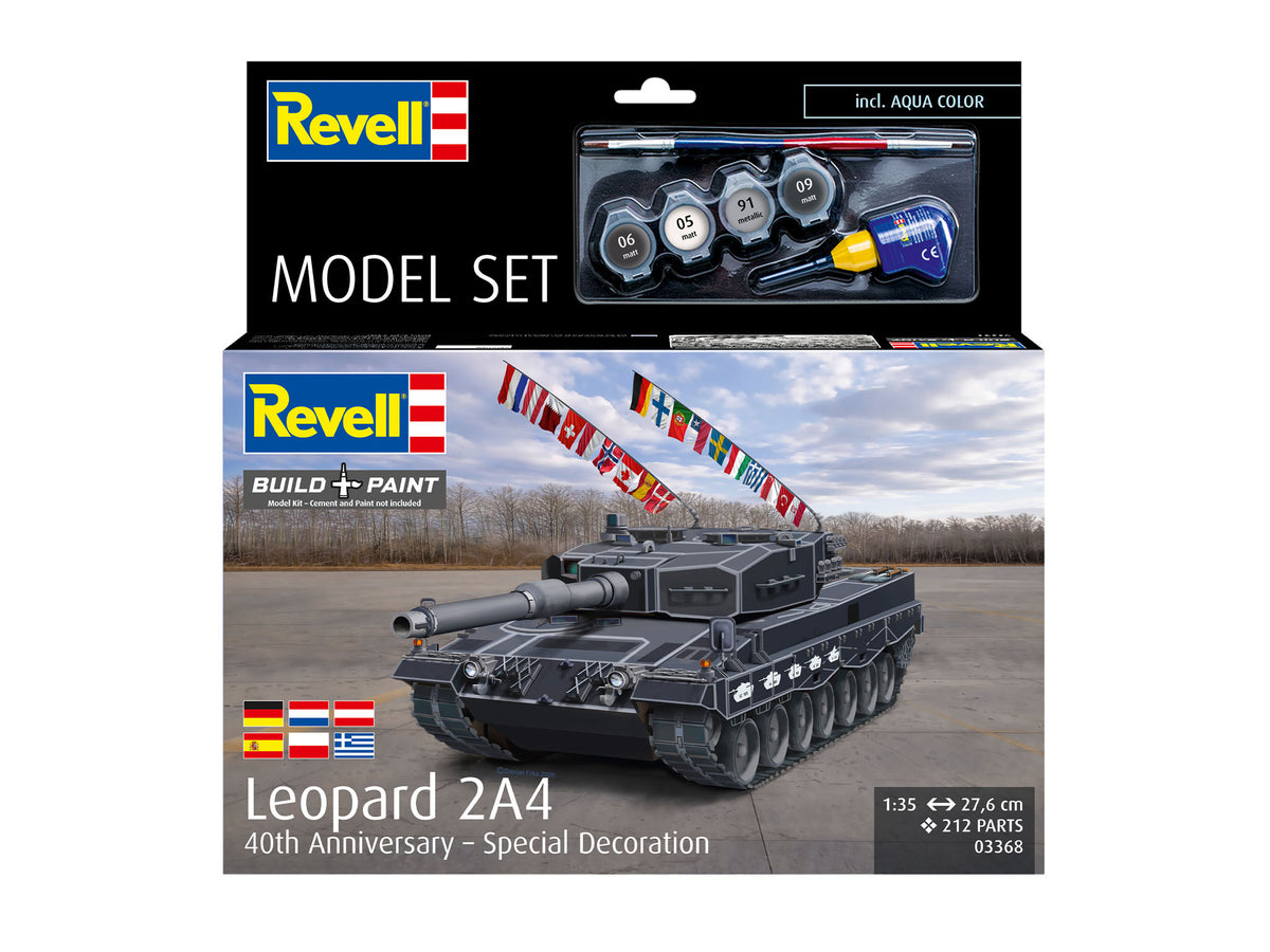 Zestaw modeli Leopard 2A4 - Specjalna dekoracja na 40-lecie