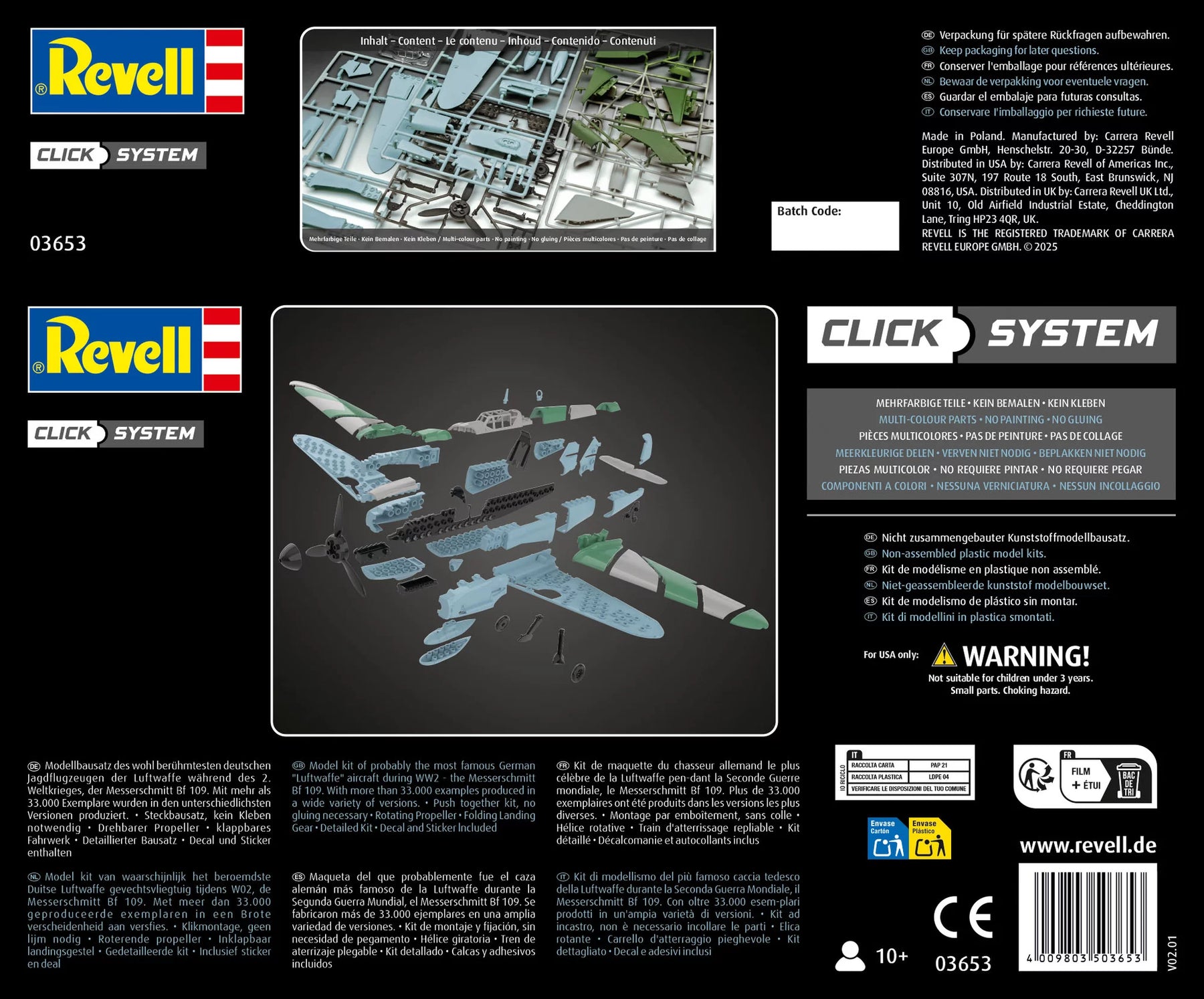 Sistema de clic Messerschmitt Bf109G-6