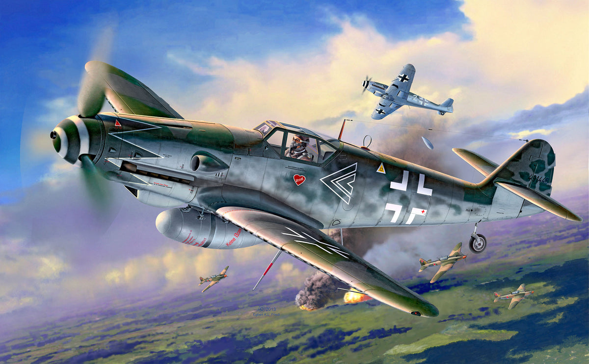 Zestaw modeli Messerschmitt Bf109G-10 Erla