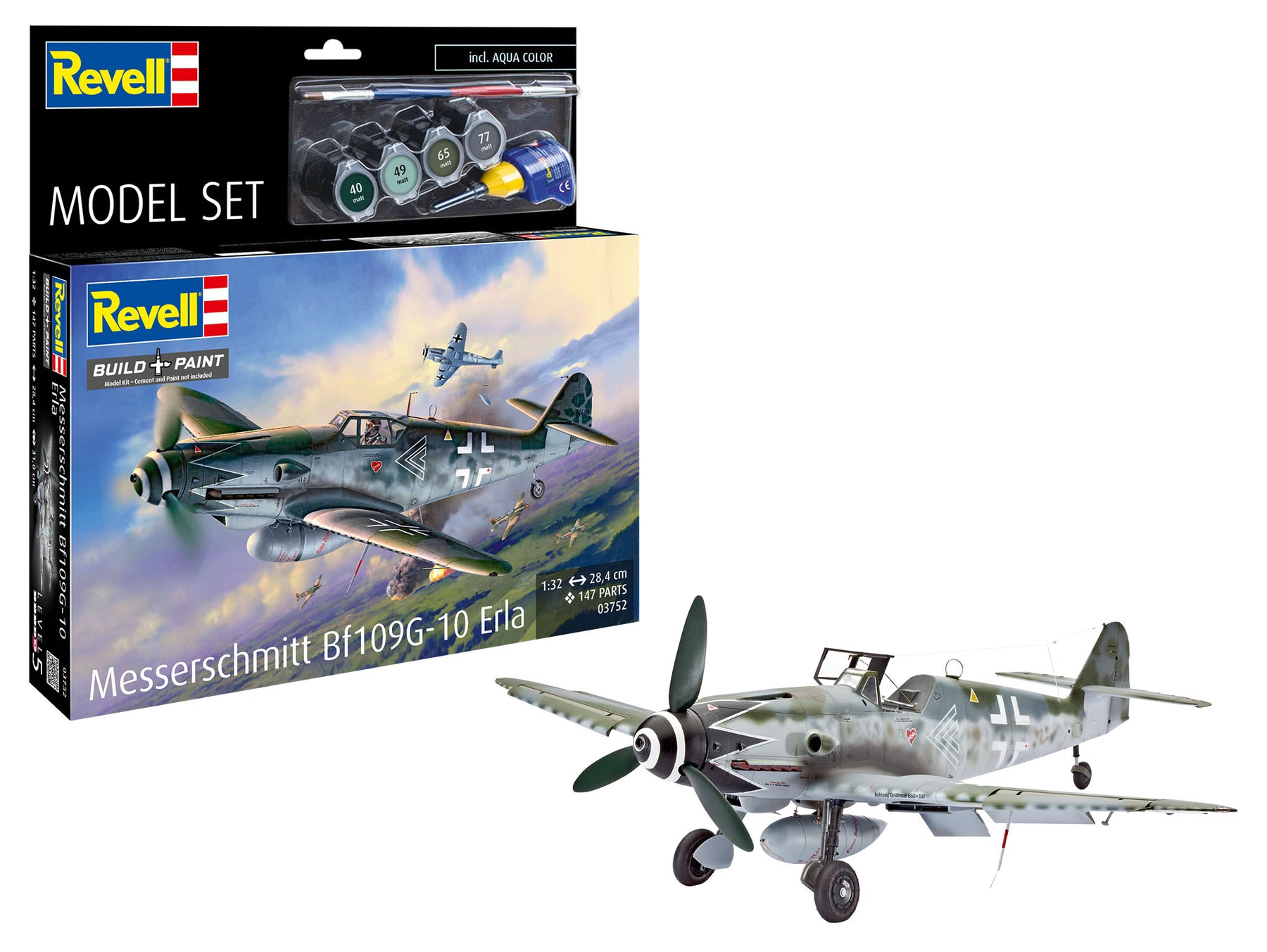 Zestaw modeli Messerschmitt Bf109G-10 Erla