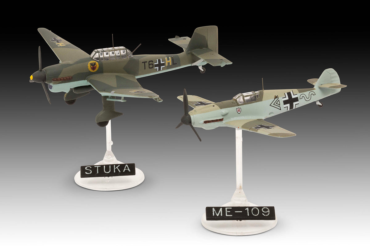 Modellkészlet Messerschmitt Bf109E & Ju87B Stuka