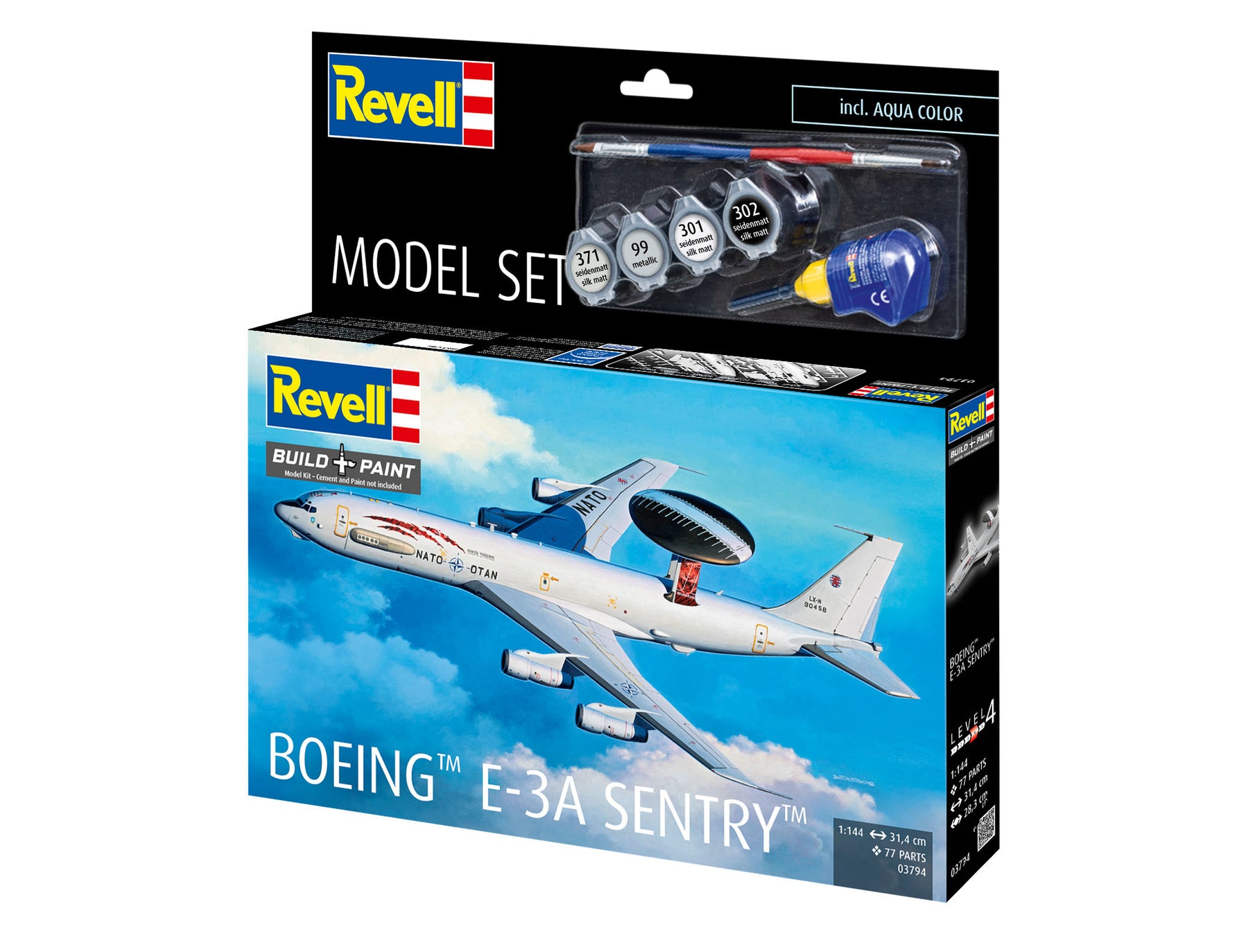 Zestaw modeli Boeinga E-3A