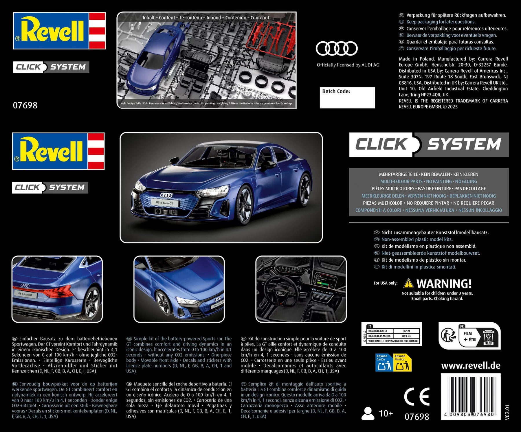 Audi RS e-tron GT-kliksysteem