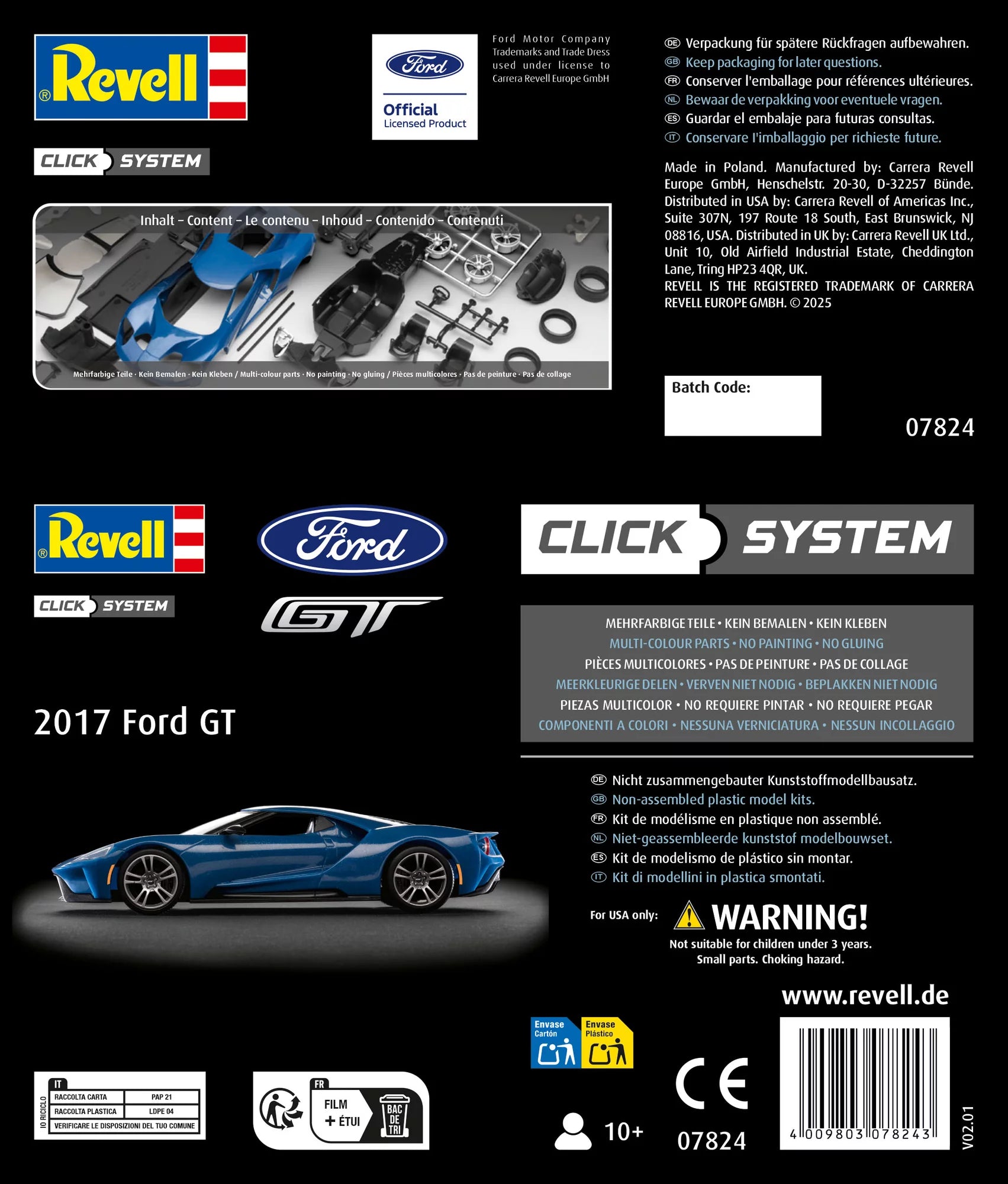 2017 Ford GT-kliksysteem
