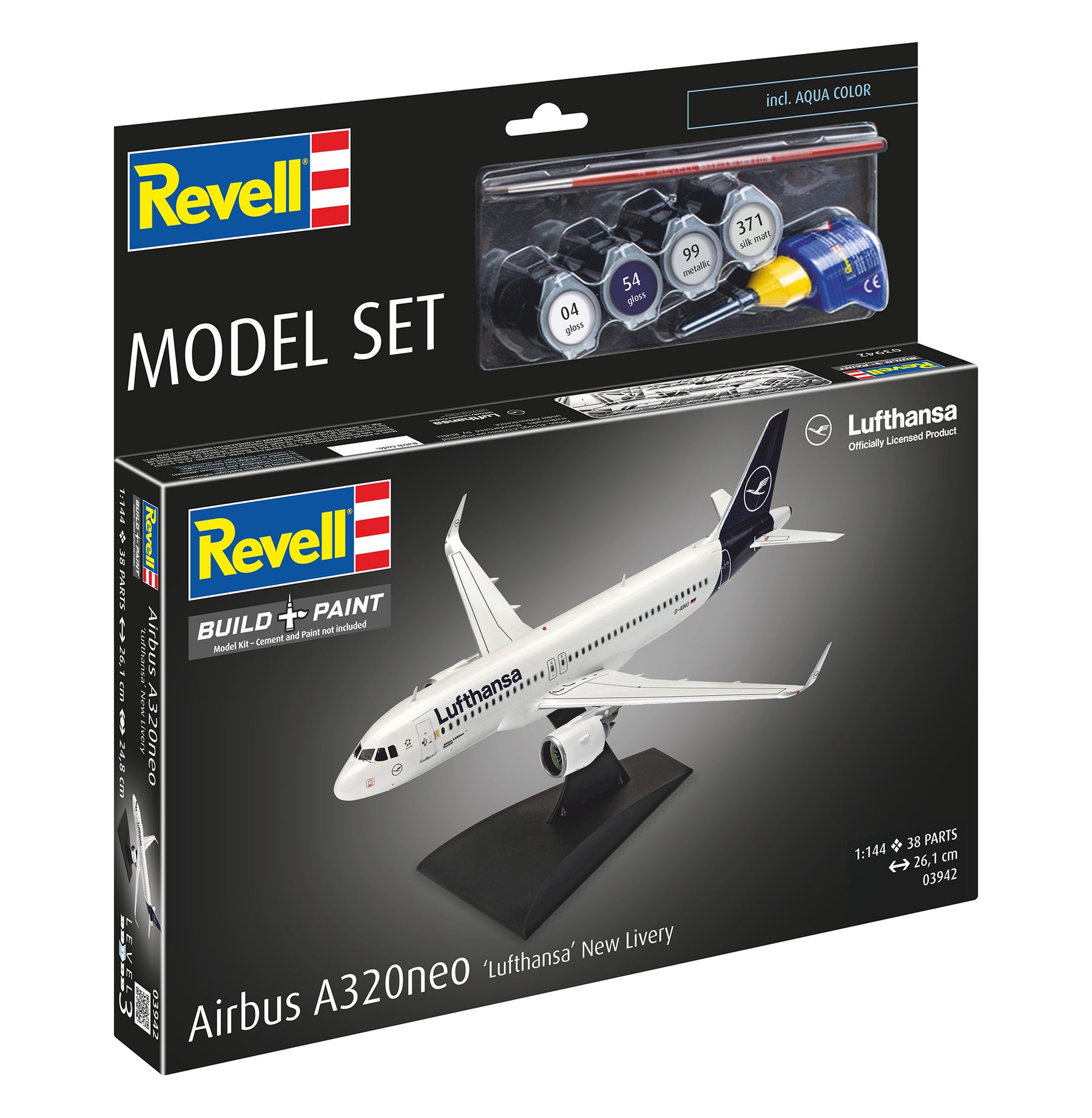 Zestaw modeli Airbusa A320neo Lufthansa „Nowe barwy”