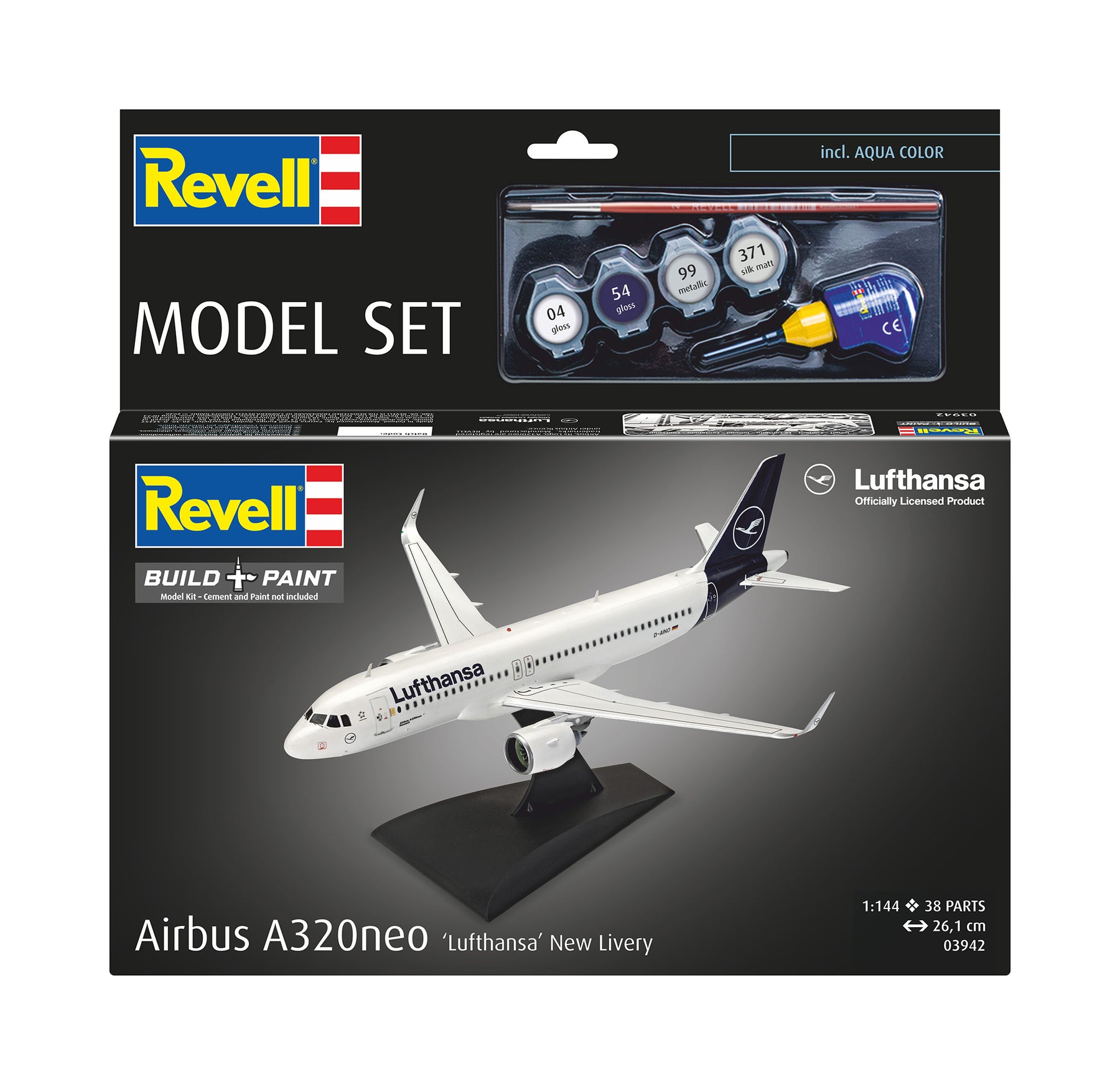 Zestaw modeli Airbusa A320neo Lufthansa „Nowe barwy”