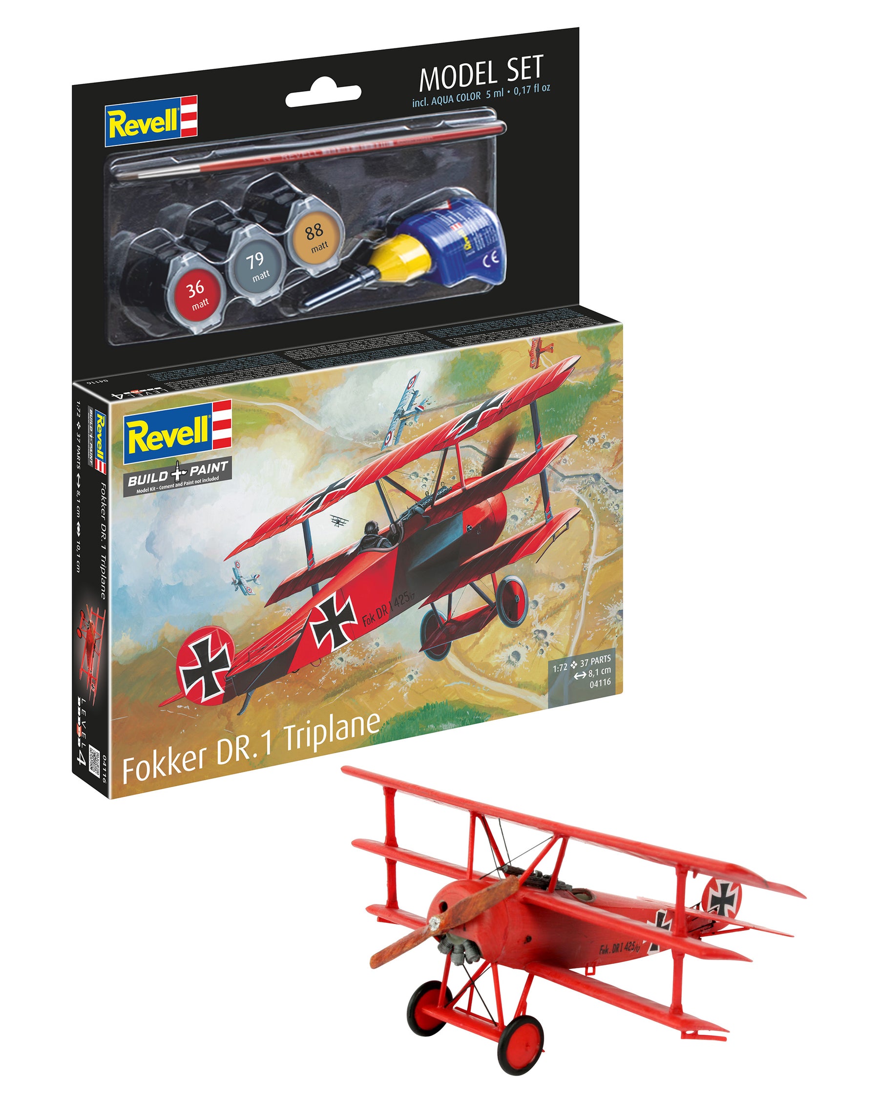 Modelset Fokker DR.1 Triplan