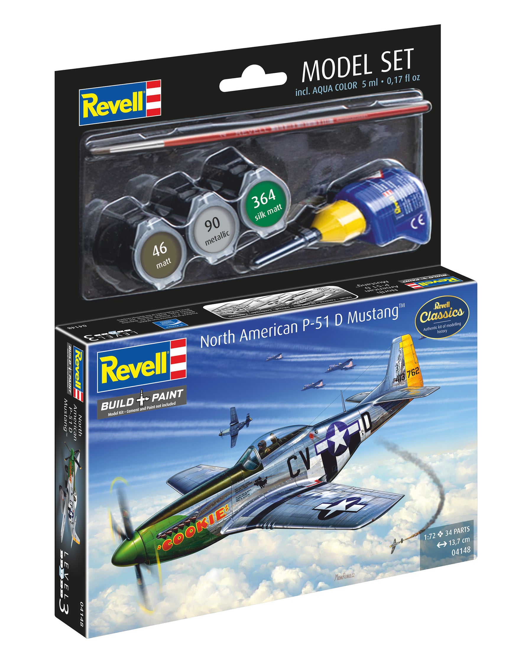 Conjunto de modelos P-51D Mustang