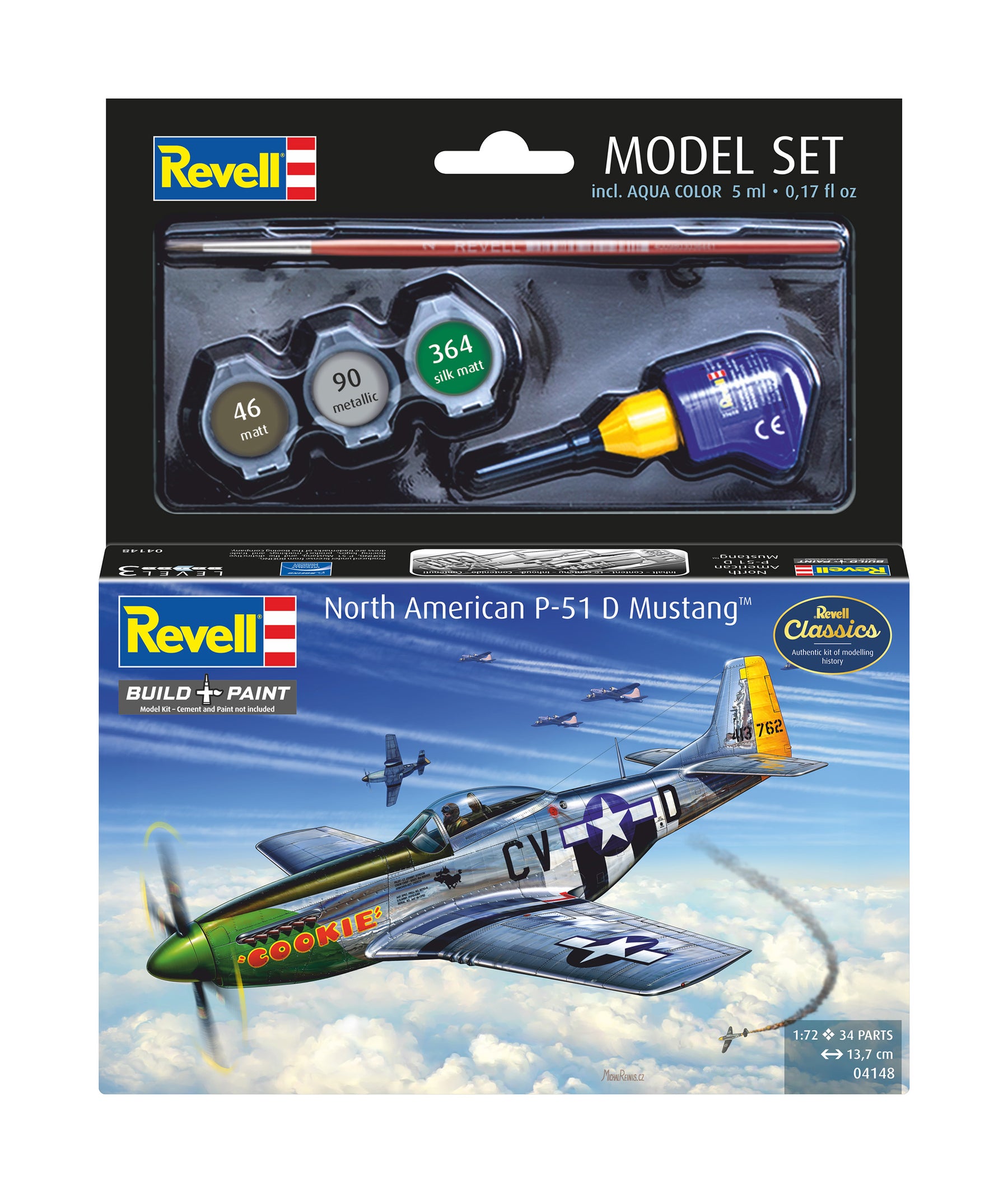 Conjunto de modelos P-51D Mustang
