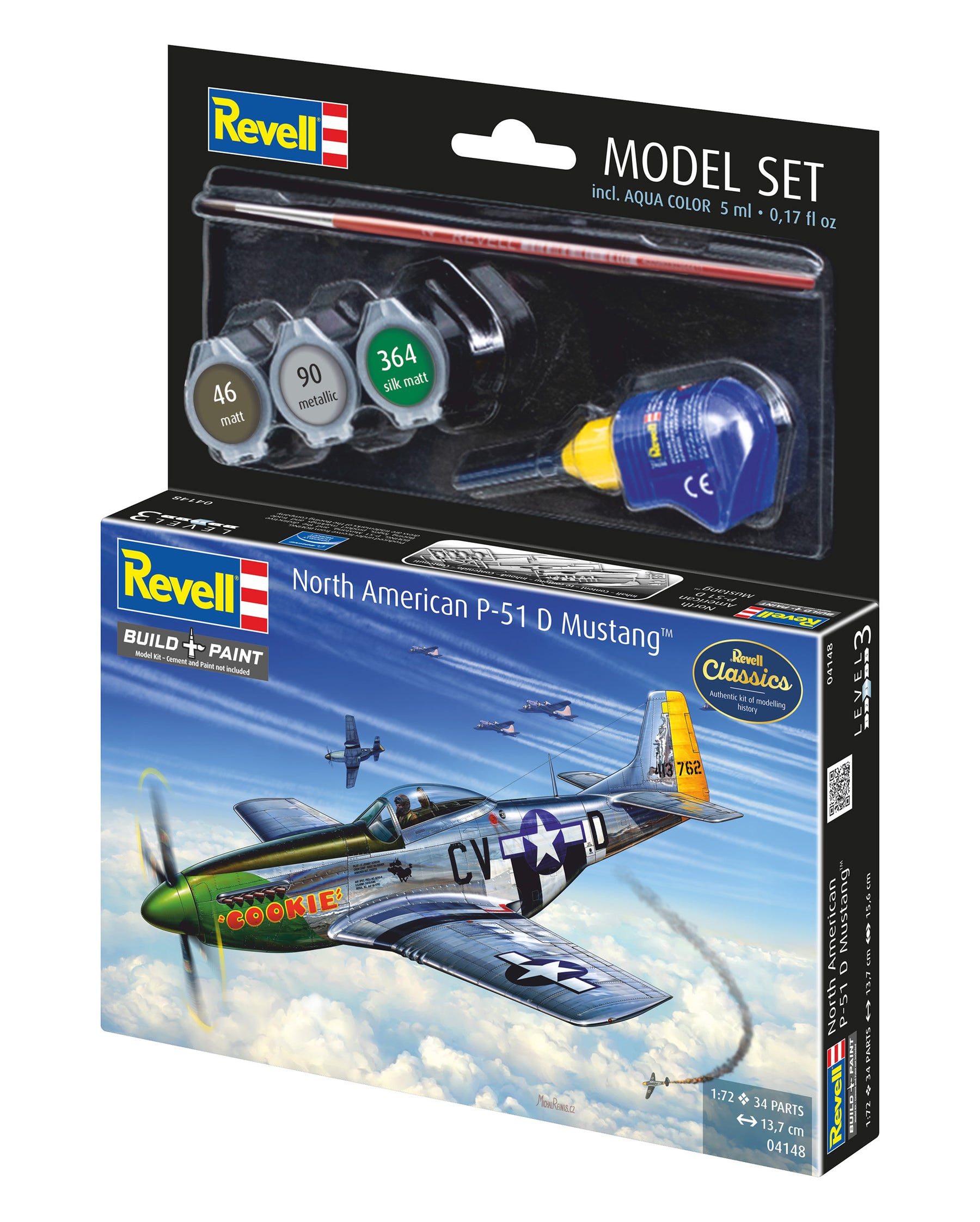 Conjunto de modelos P-51D Mustang