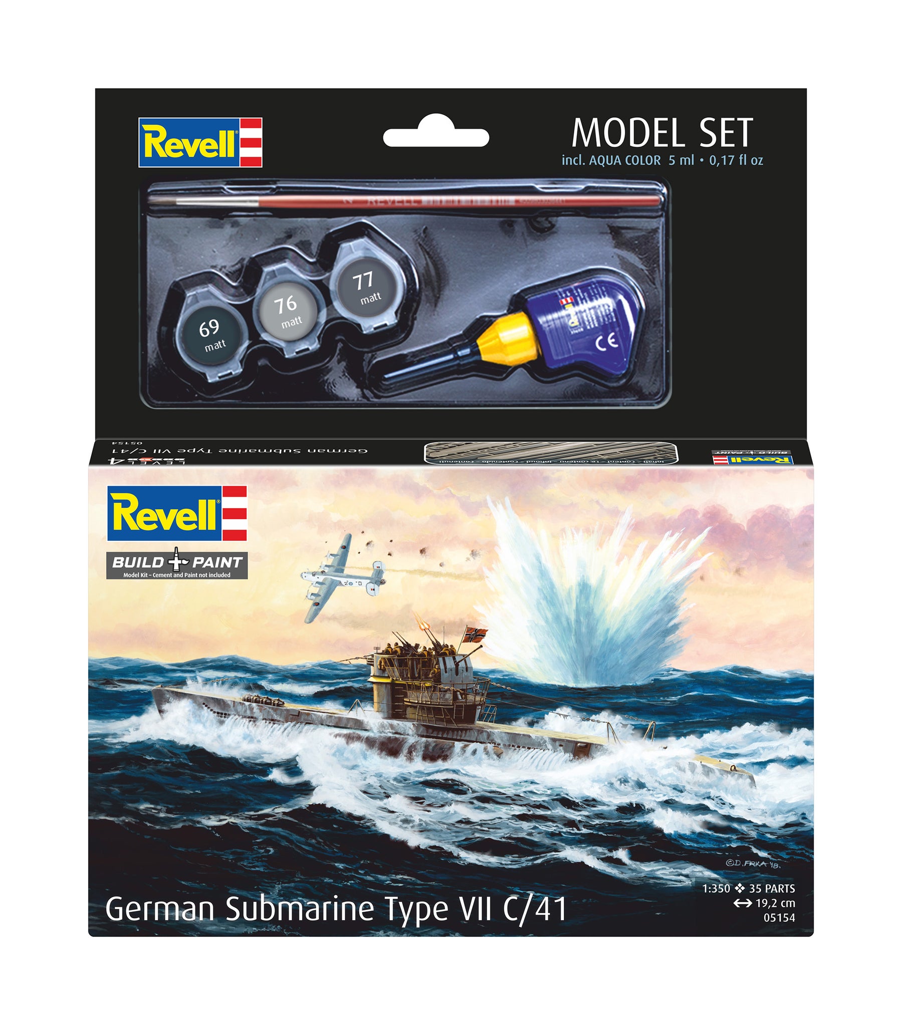 Set di modellini di sottomarino tedesco