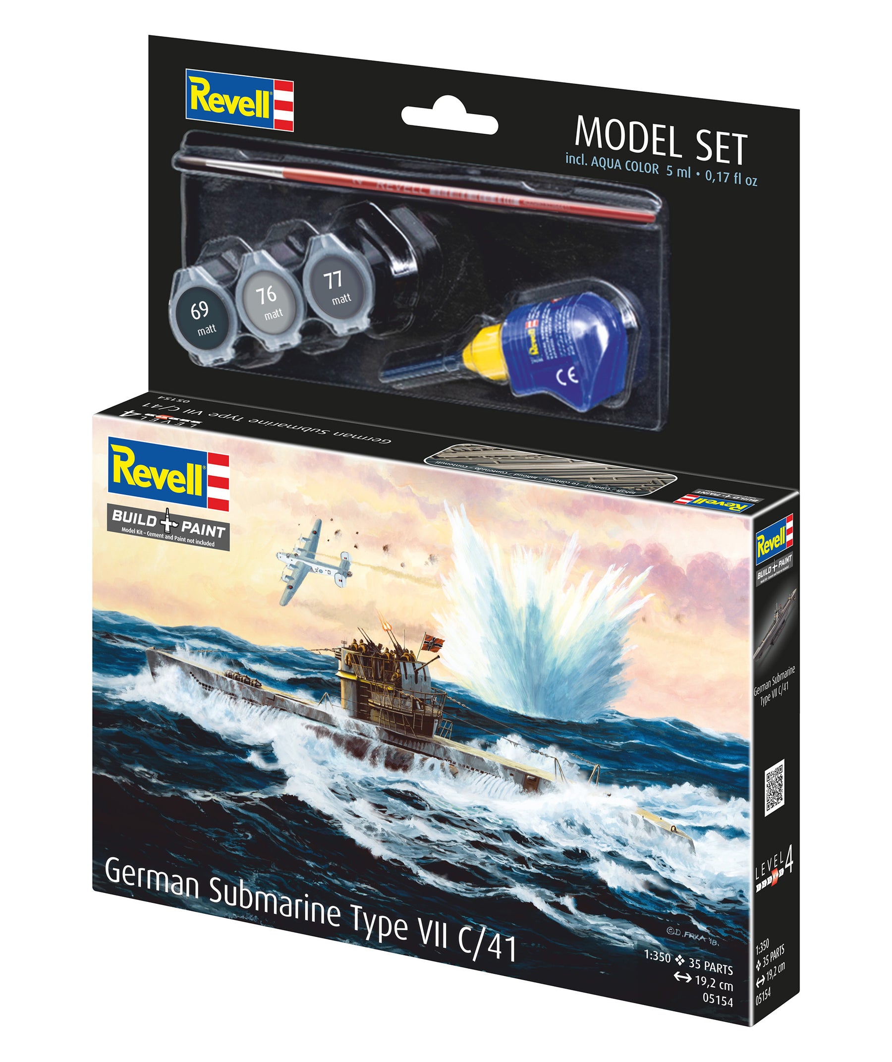 Set di modellini di sottomarino tedesco