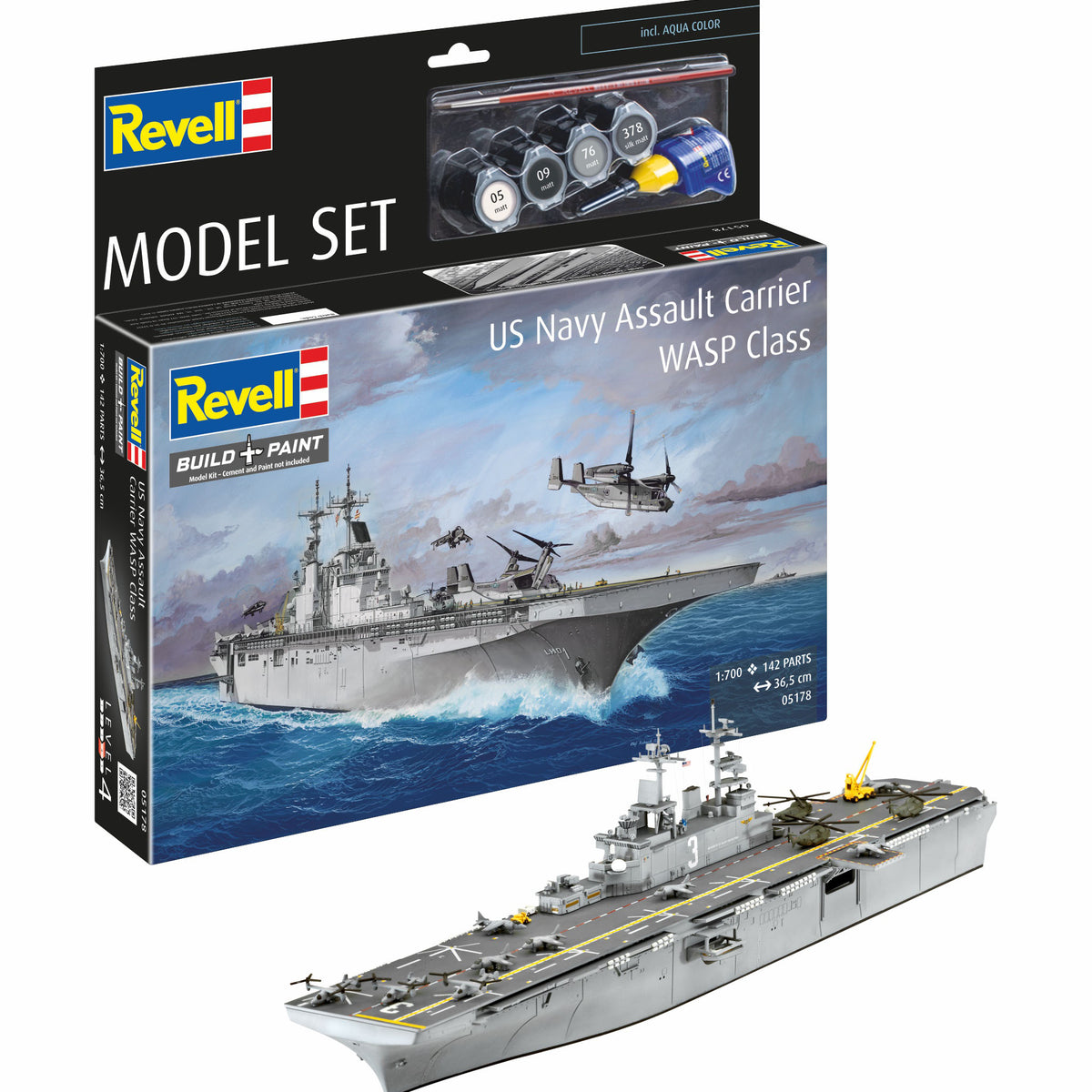 Model Set US Navy Assault Carrier WASP Class