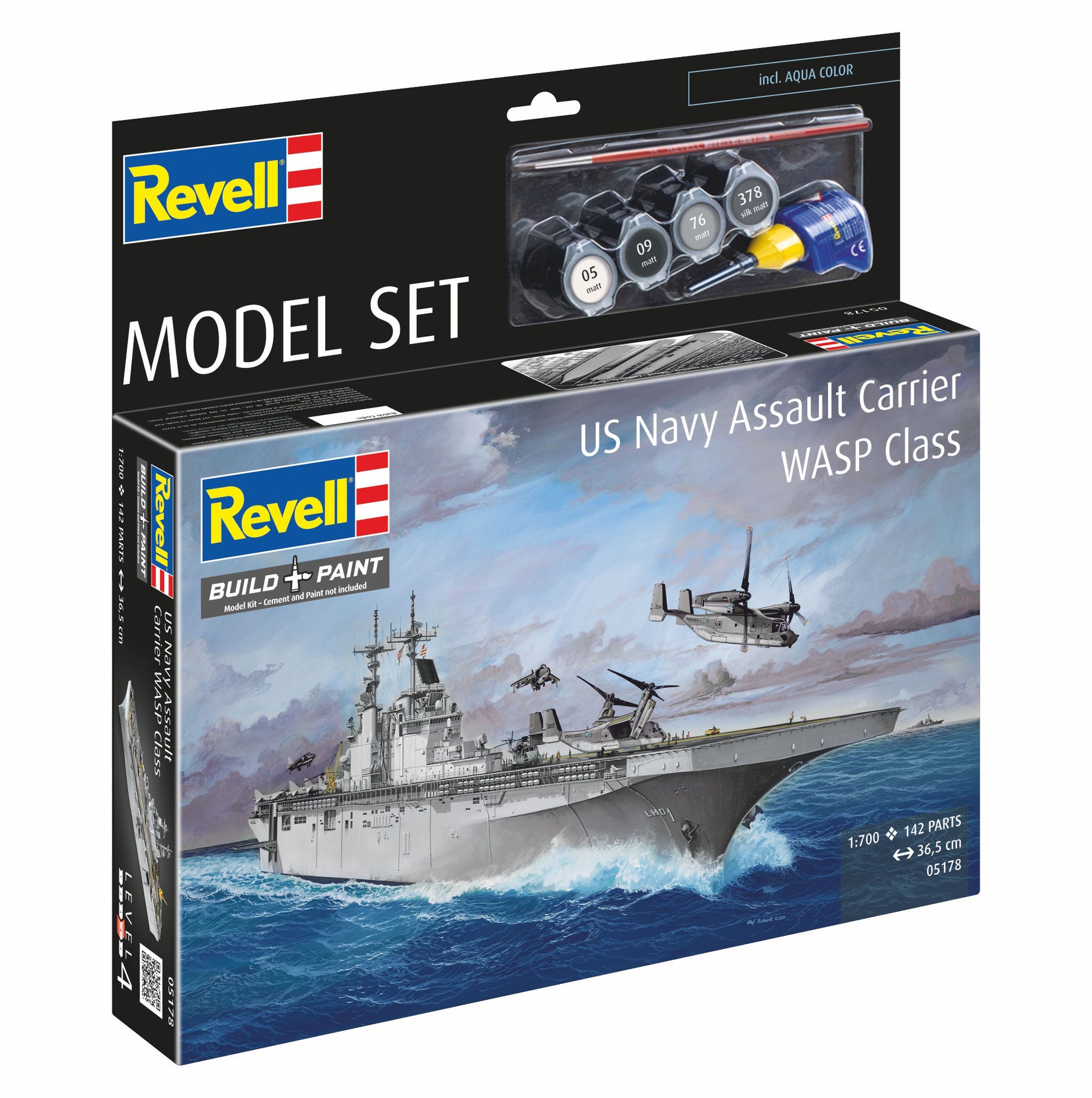 Modelset US Navy Assault Carrier WASP-klasse