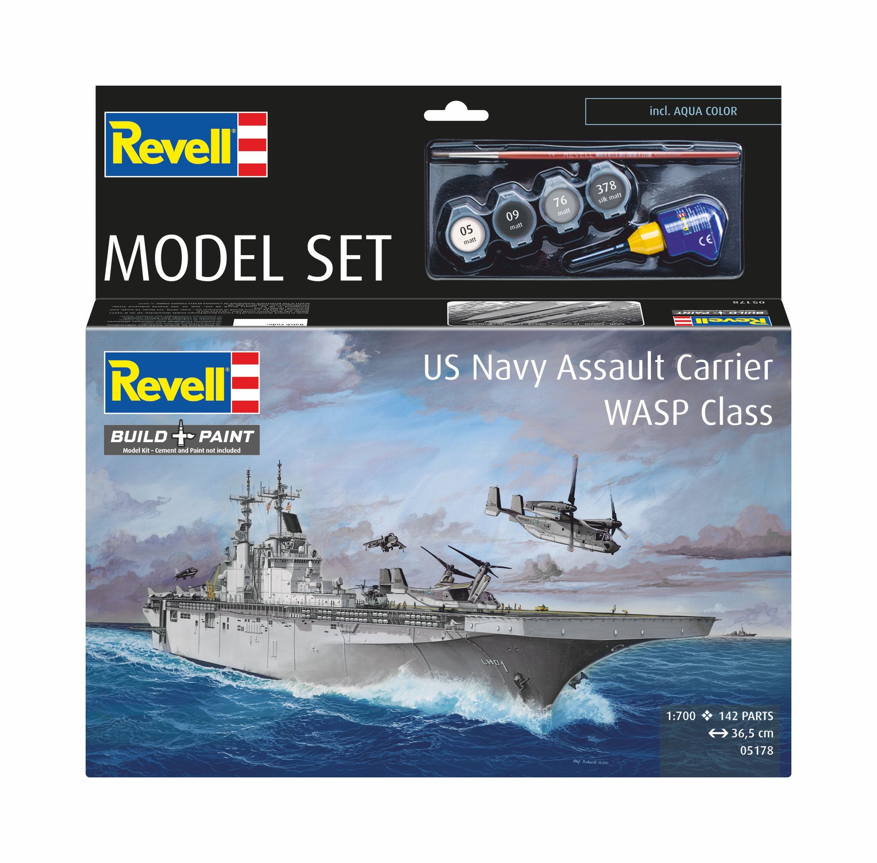 Modelset US Navy Assault Carrier WASP-klasse