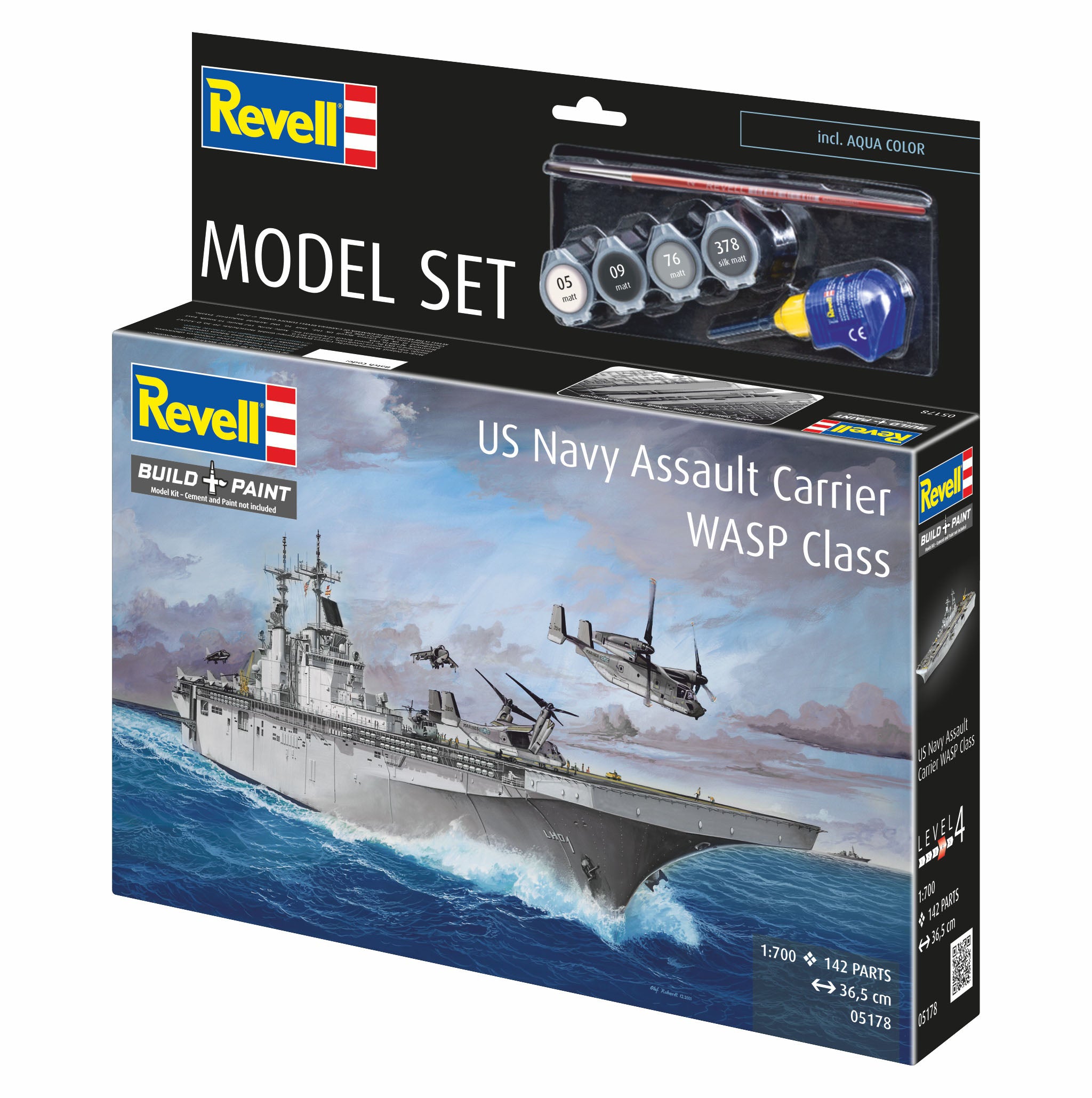 Model Set US Navy Assault Carrier WASP Class