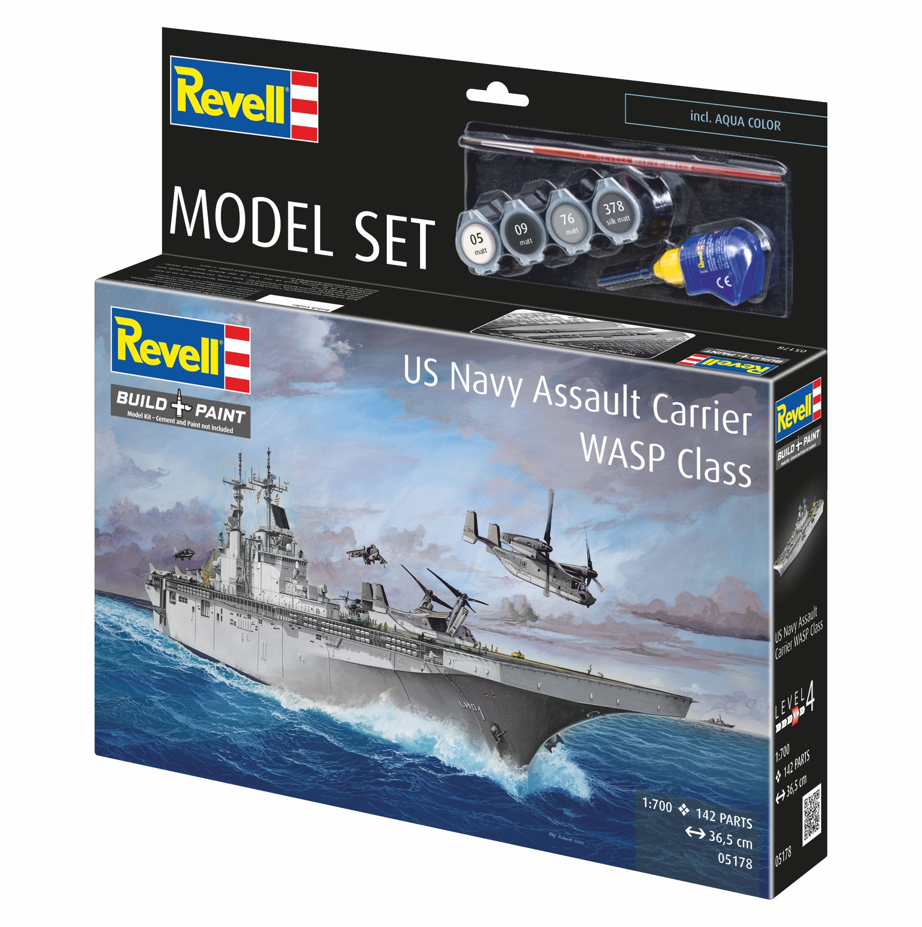 Modelset US Navy Assault Carrier WASP-klasse