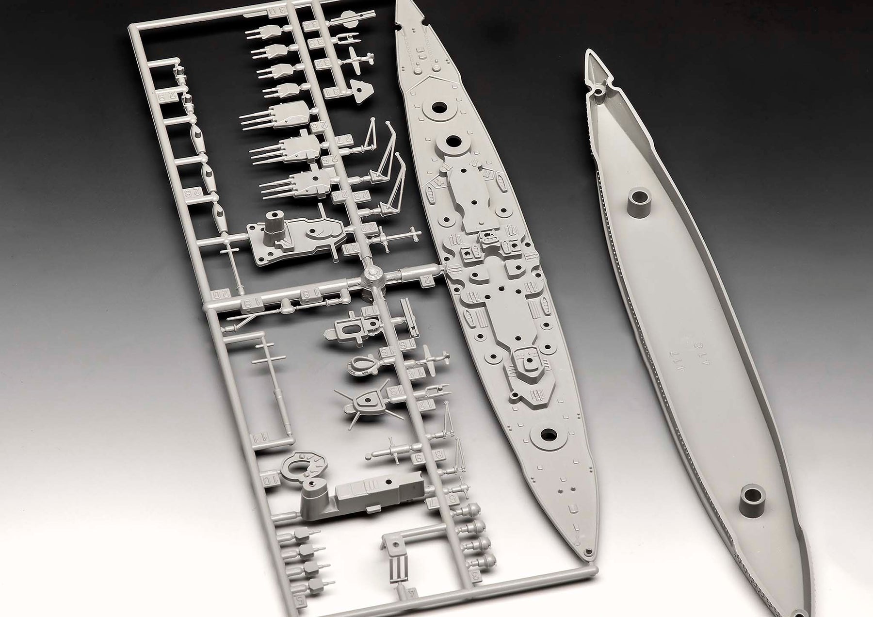 Conjunto de maquetas del acorazado Gneisenau