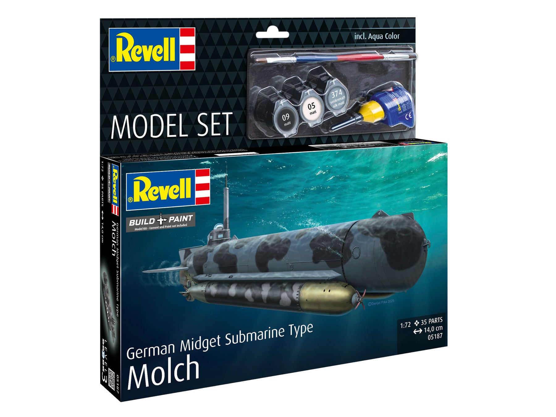 Conjunto de modelos de submarino enano alemán tipo Newt