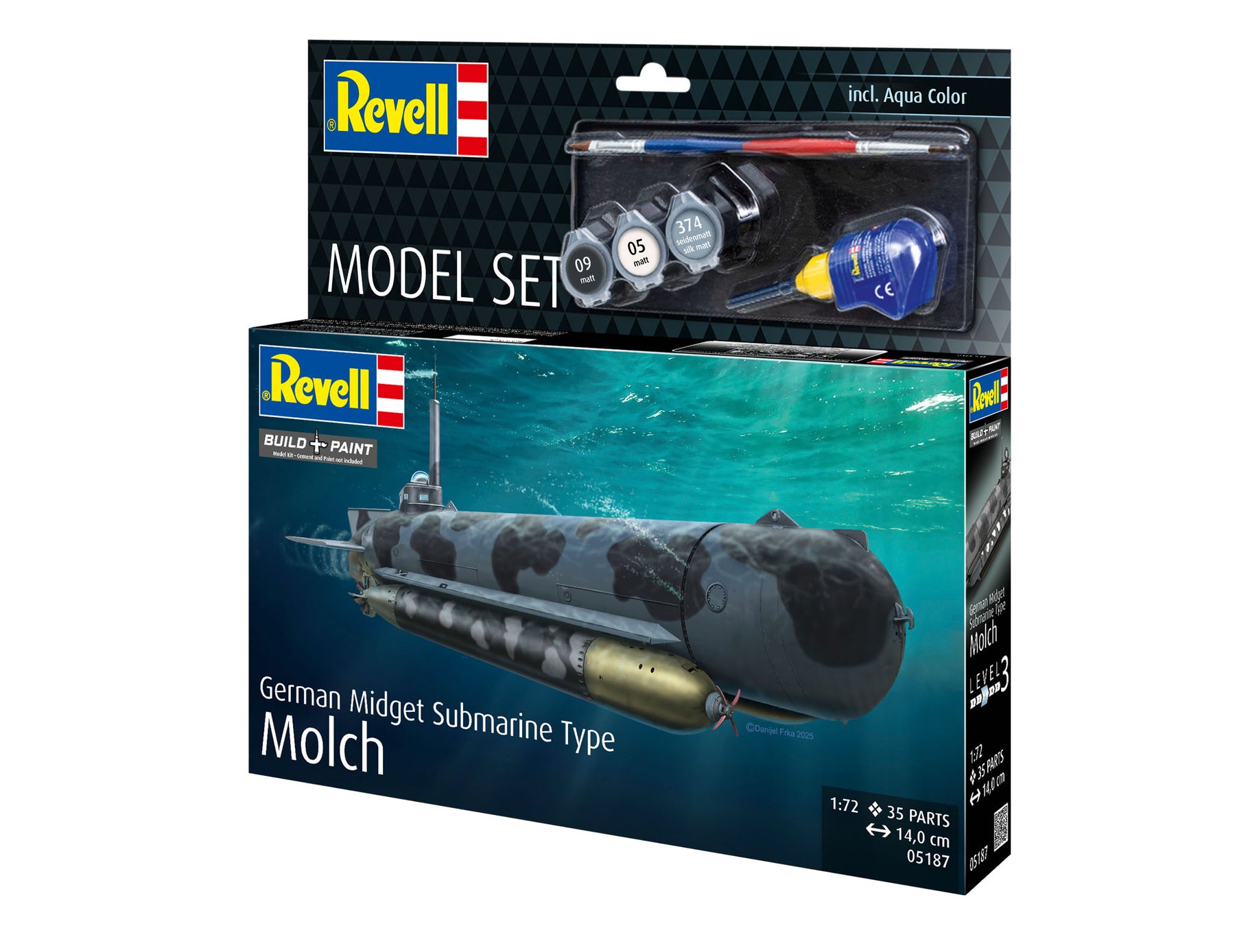 Conjunto de modelos de submarino enano alemán tipo Newt