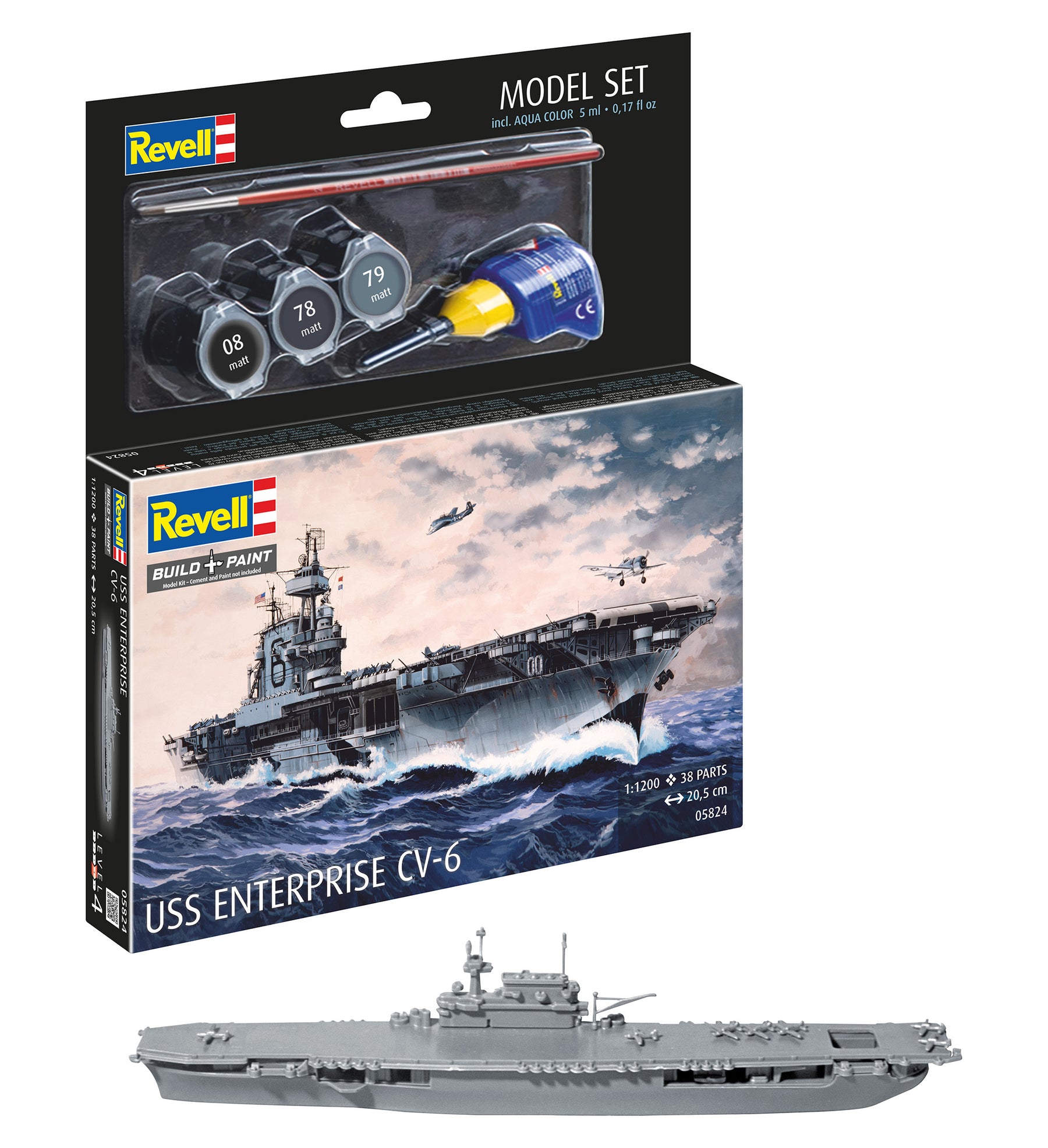 Modelset USS Enterprise CV-6